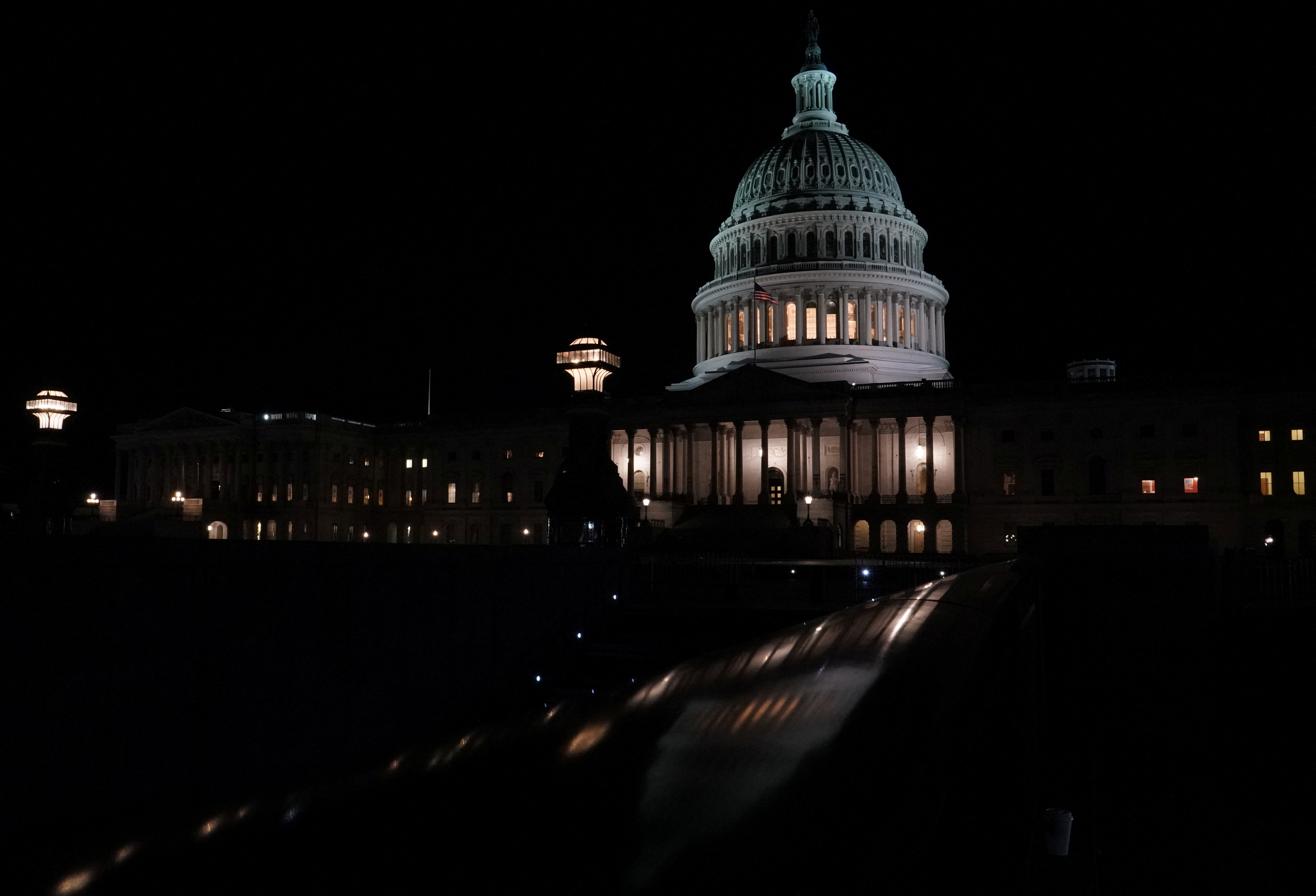 General view of the U.S. Capitol after U.S. House Speaker Kevin McCarthy (R-CA) reached a tentative deal with President Joe Biden to raise the United States' debt ceiling and avoid a catastrophic default, in Washington, U.S. May 27, 2023. REUTERS/Nathan Howard