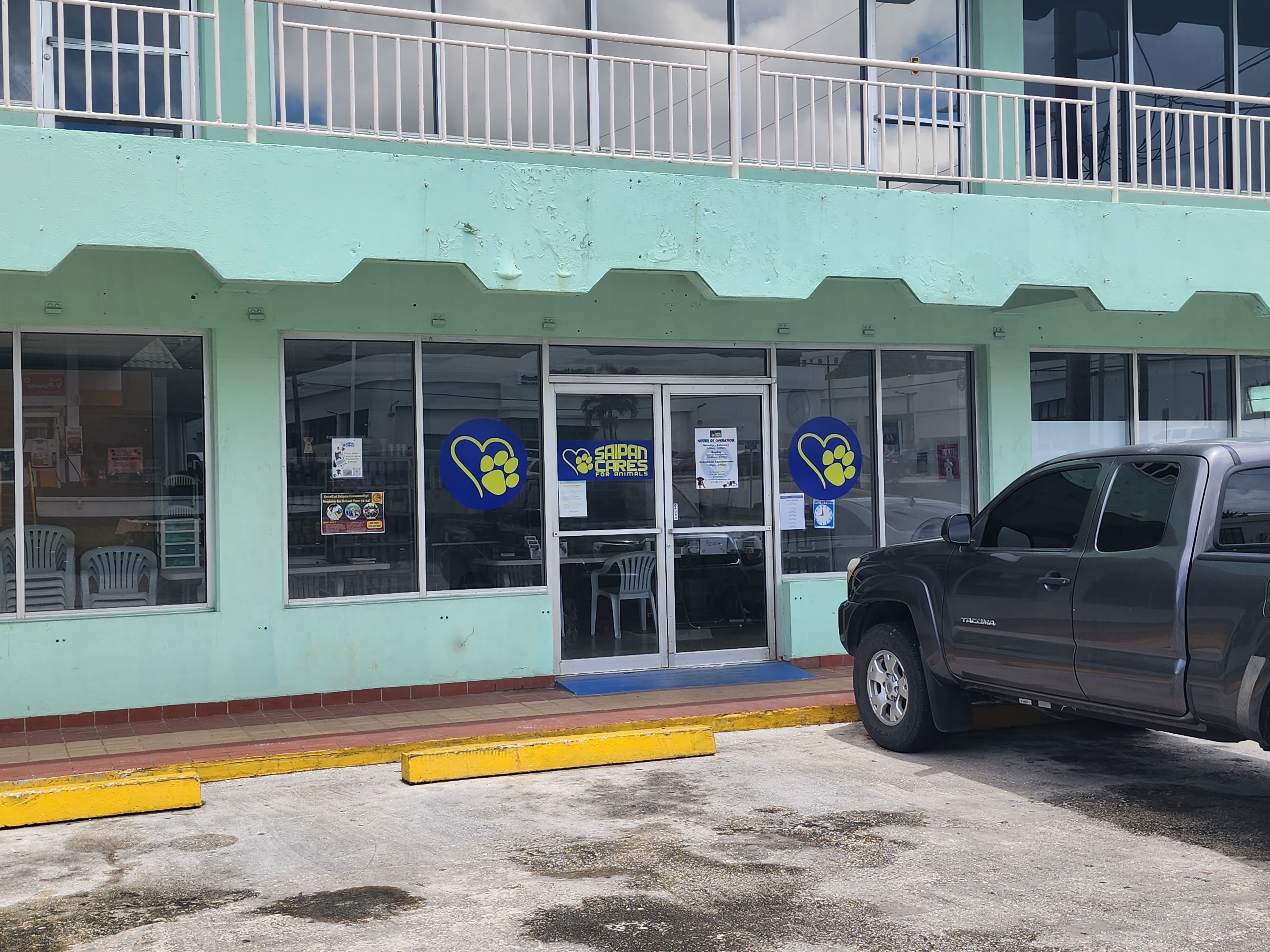The Saipan Cares for Animals office on Middle Road in Gualo Rai.