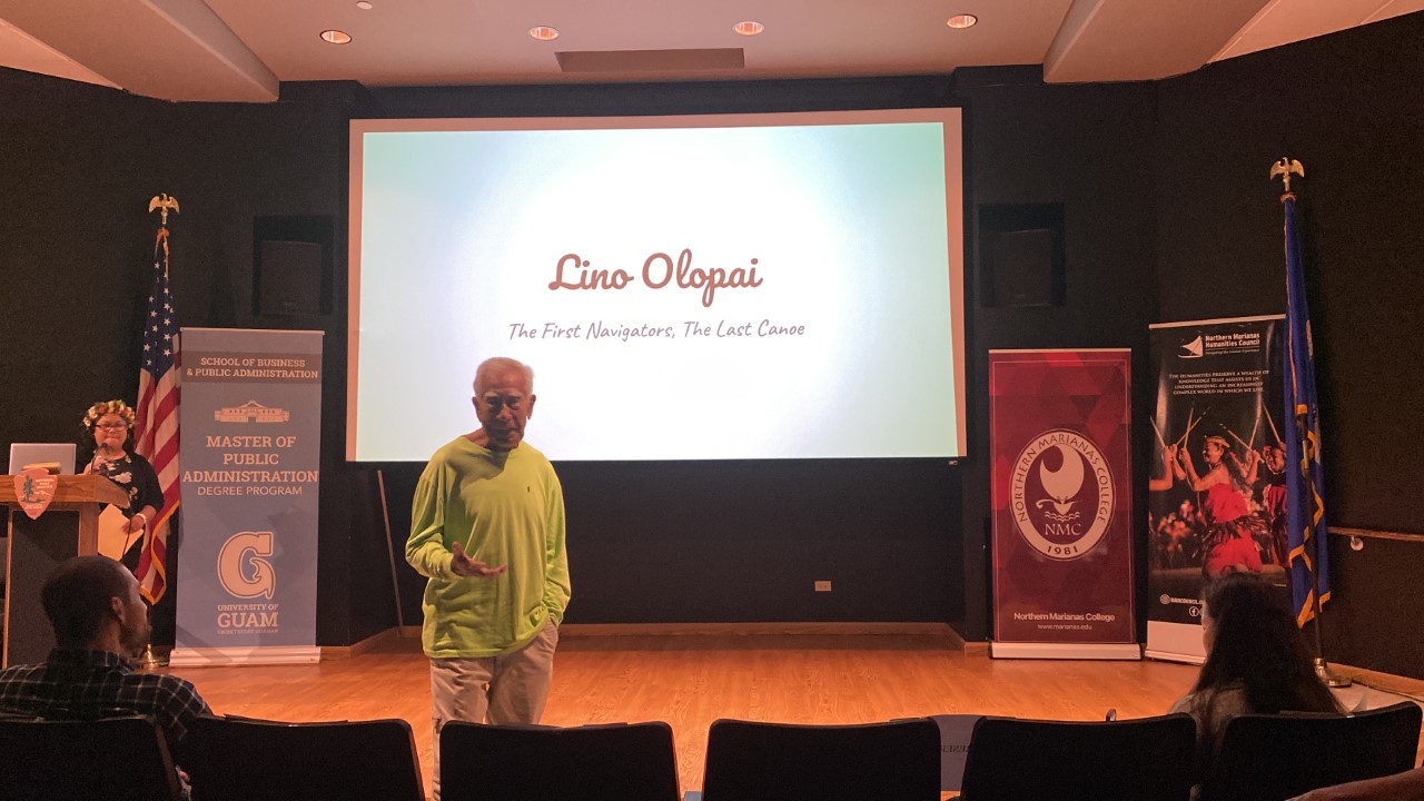 Community elder Lino Olopai