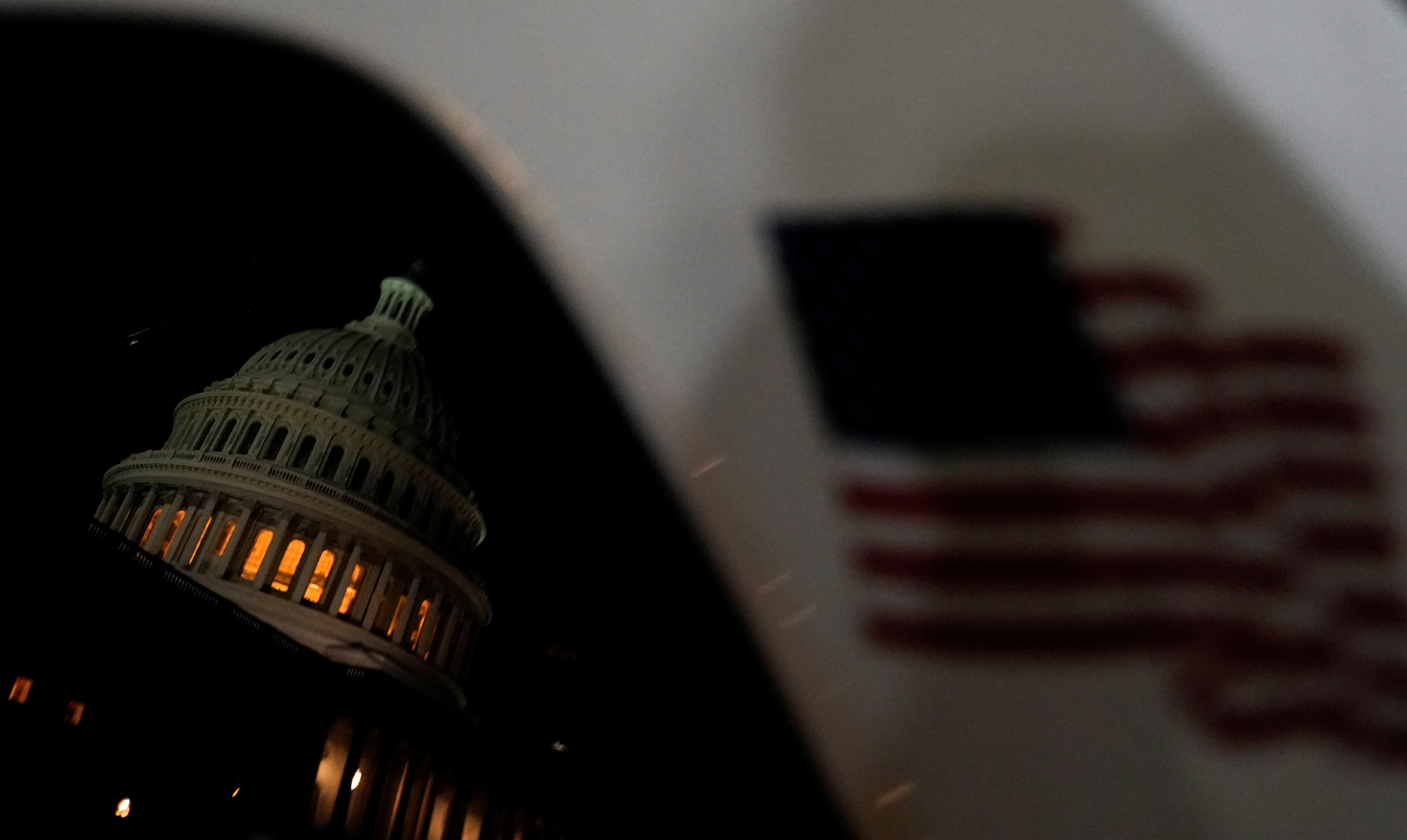 General view of the U.S. Capitol after U.S. House Speaker Kevin McCarthy (R-CA) reached a tentative deal with President Joe Biden to raise the United States' debt ceiling and avoid a catastrophic default, in Washington, U.S. May 27, 2023. REUTERS/Nathan Howard
