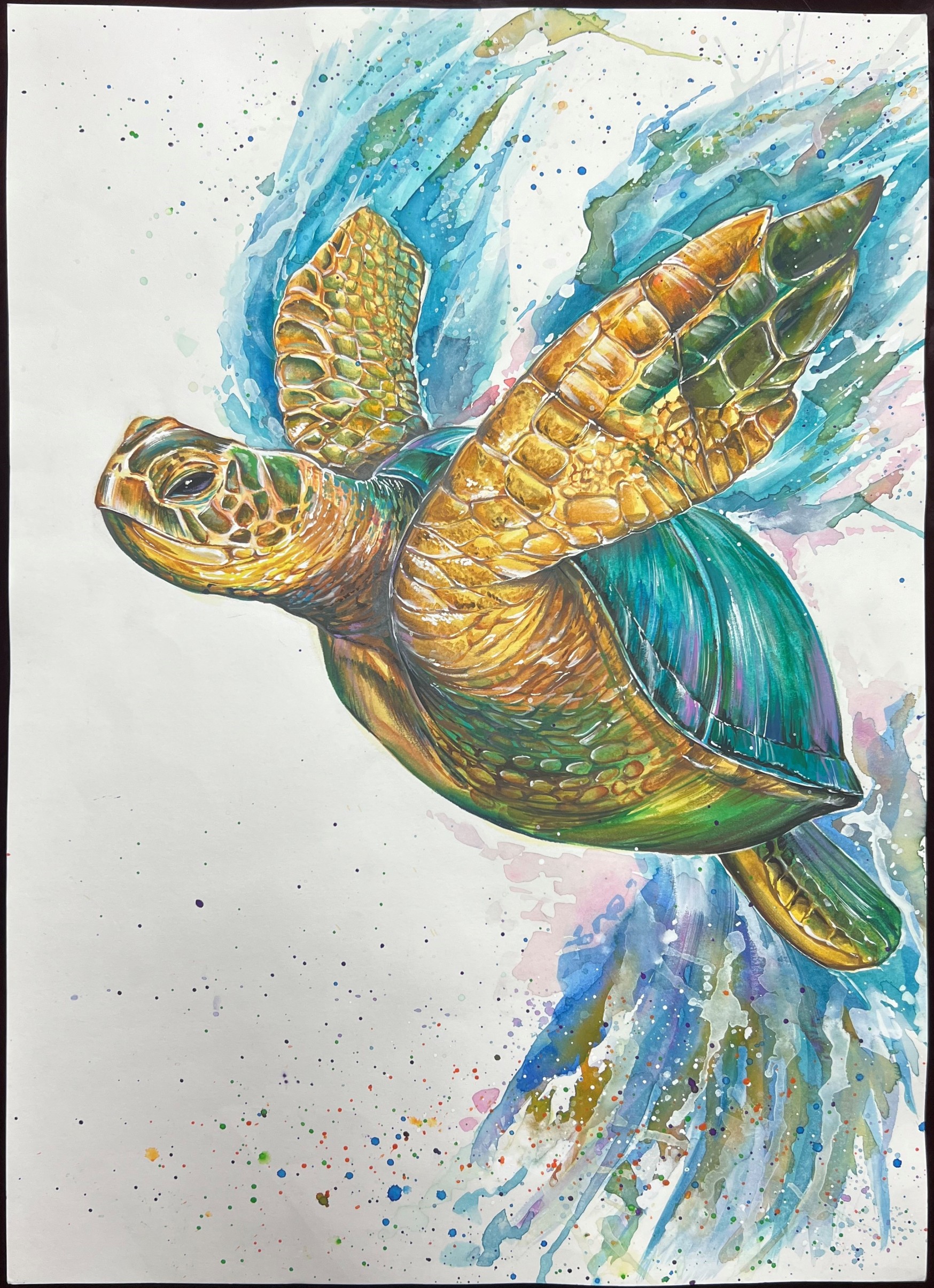 Junseo Kim’s winning artwork, “Bird of the Sea.”
