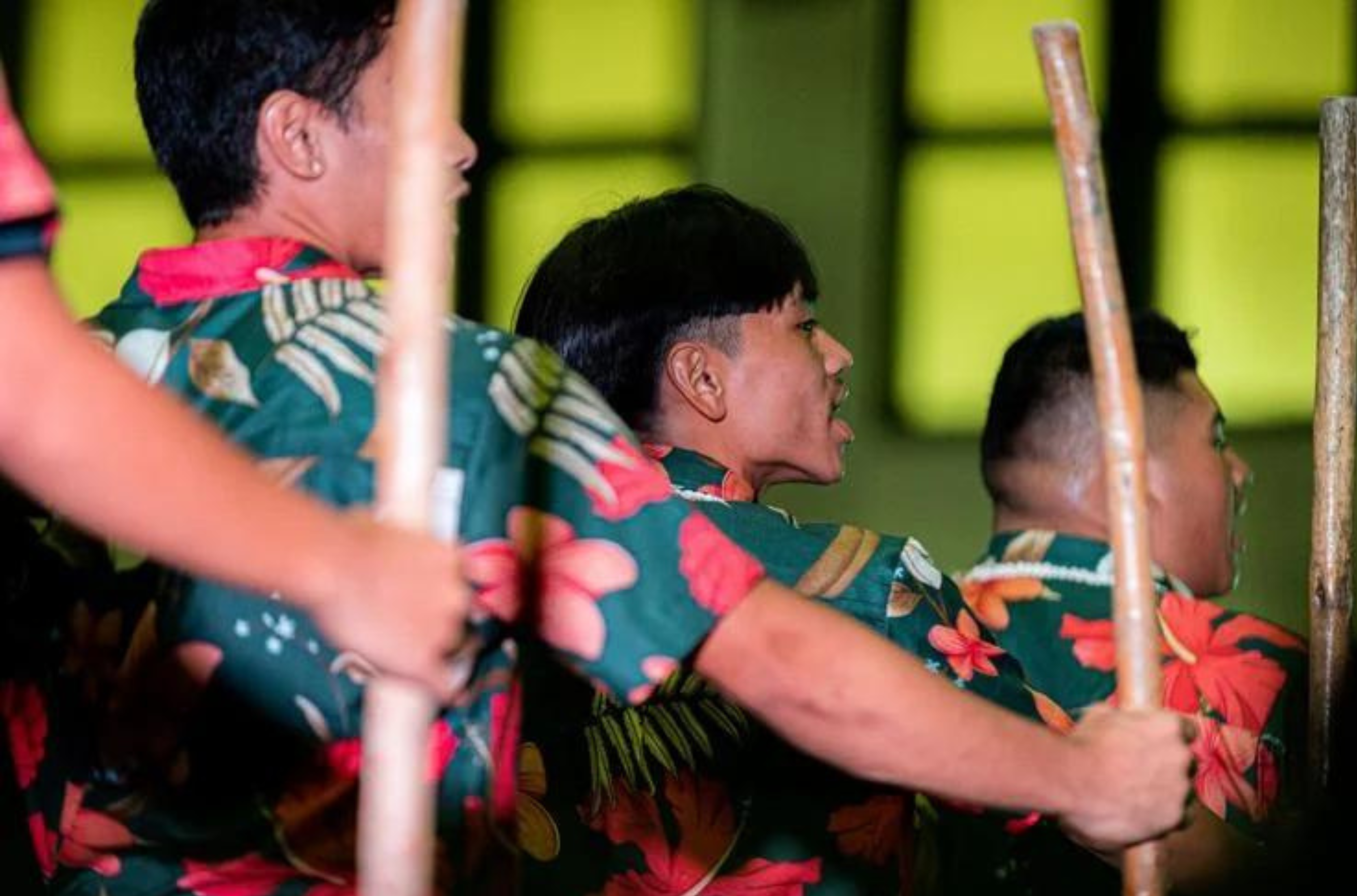 Students perform at the annual CHamoru language competition on March 14, 2023. The University of Guam is accepting applications for its CHamoru language and culture researcher training program. 