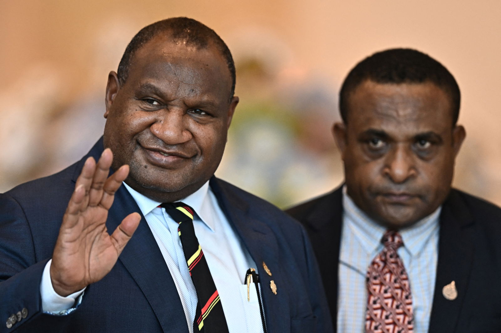 FILE PHOTO-Papua New Guinea's Prime Minister James Marape arrives to attend APEC Leader's Dialogue with APEC Business Advisory Council during the Asia-Pacific Economic Cooperation (APEC) summit, November 18, 2022, in Bangkok, Thailand. Lillian Suwanrumpha/Pool via REUTERS