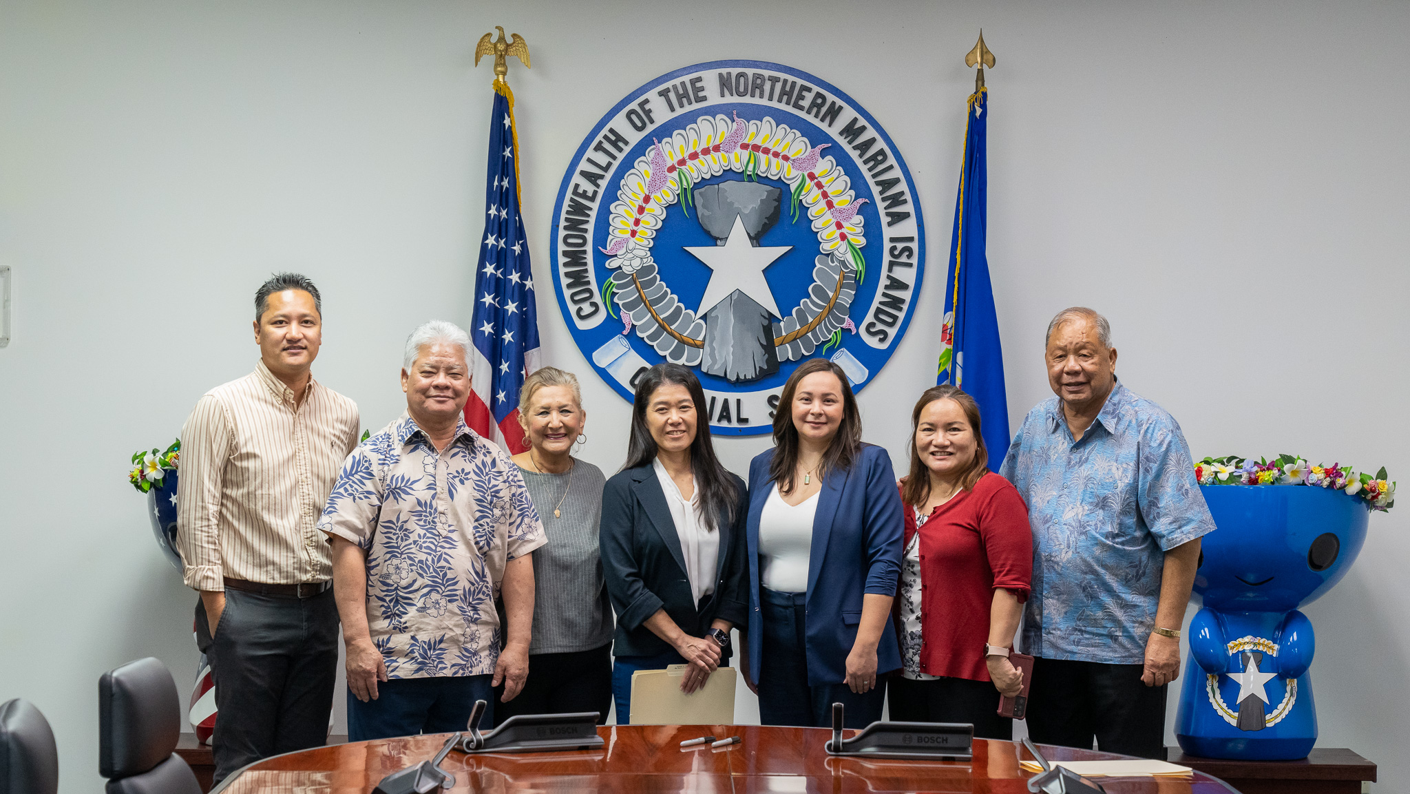 Sworn inOn Wednesday morning, Gov. Arnold I. Palacios and Lt. Gov. David M. Apatang administered the oath of office to Jamika R. Taijeron and Sachiko N. Gerrard to serve on the Marianas Visitors Authority board of directors. Governor Palacios and Lt. Governor Apatang extend their congratulations to  Taijeron and Gerrard on their appointments.