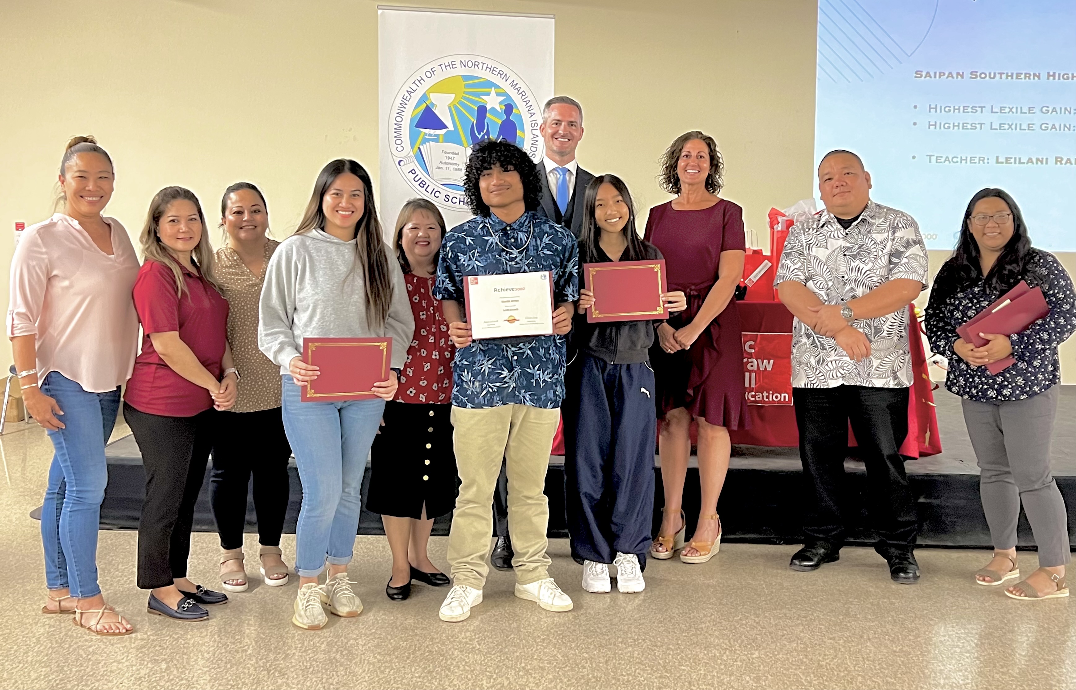 Saipan Southern High School awardees.