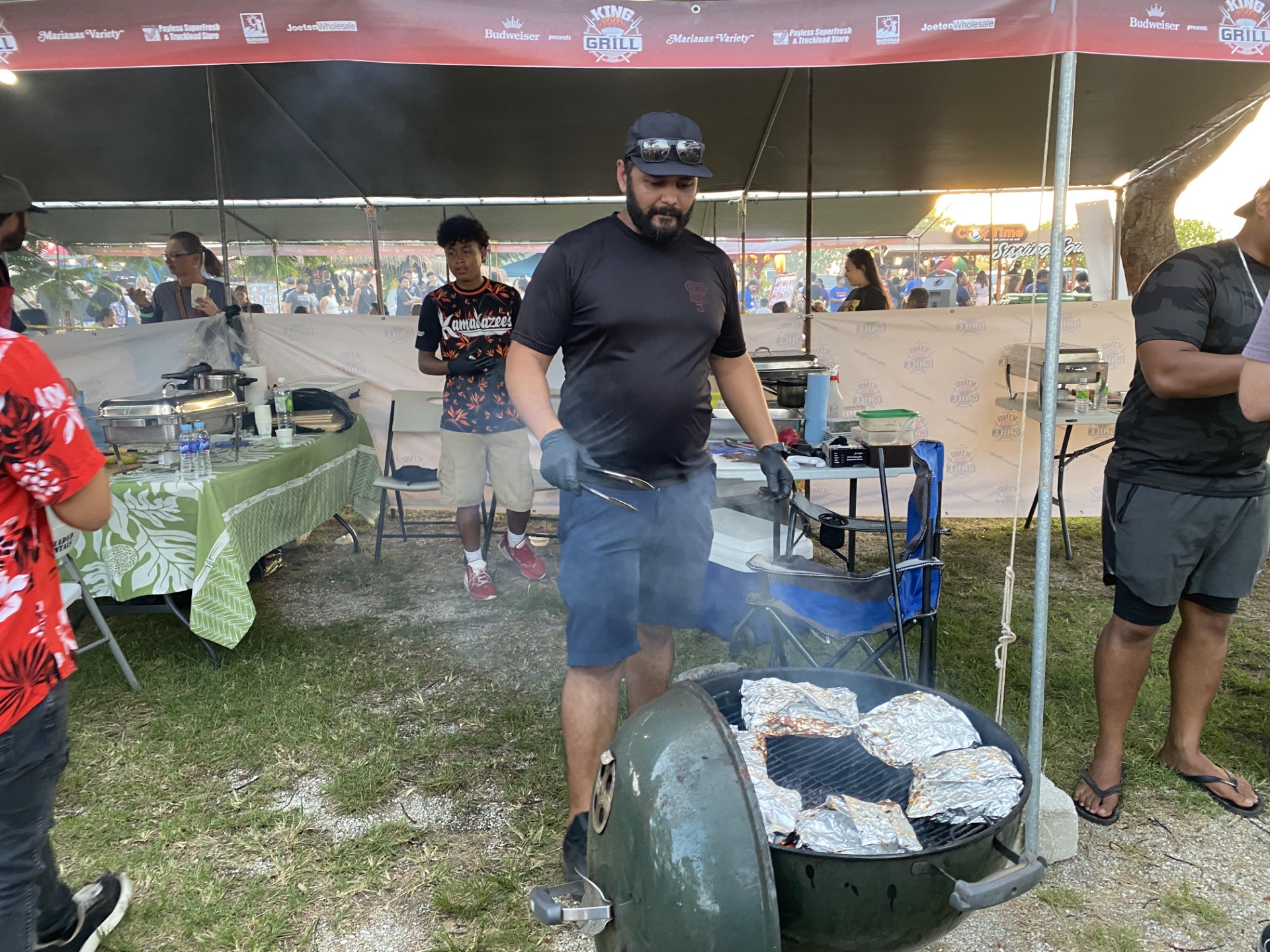 Michael Guerrero in grill action.