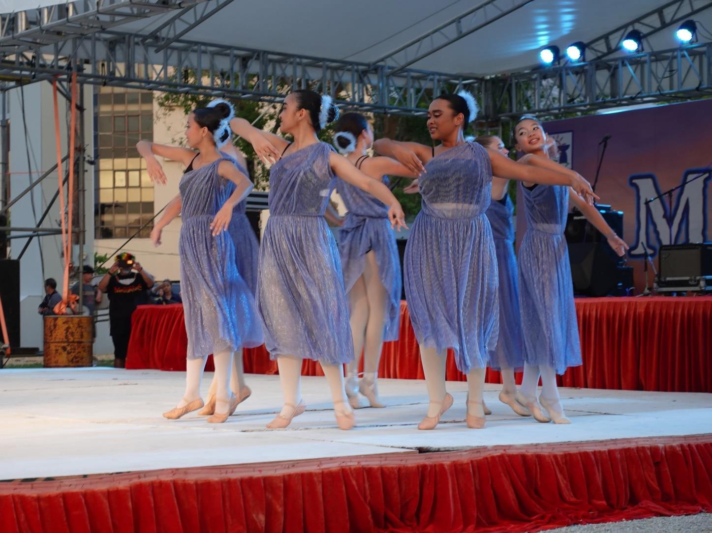 Ballet dancers of the Anna Glushko Dance Academy perform at the 24th Annual Taste of the Marianas International Food Festival & Beer Garden on June 3, 2023, in Saipan. 
