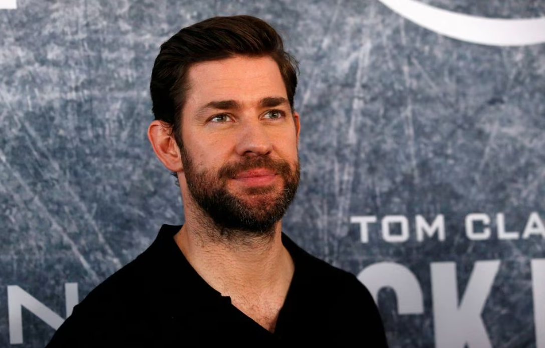 Cast member and executive producer John Krasinski poses at a premiere for the television series "Jack Ryan" in Los Angeles, California, Aug. 31, 2018.