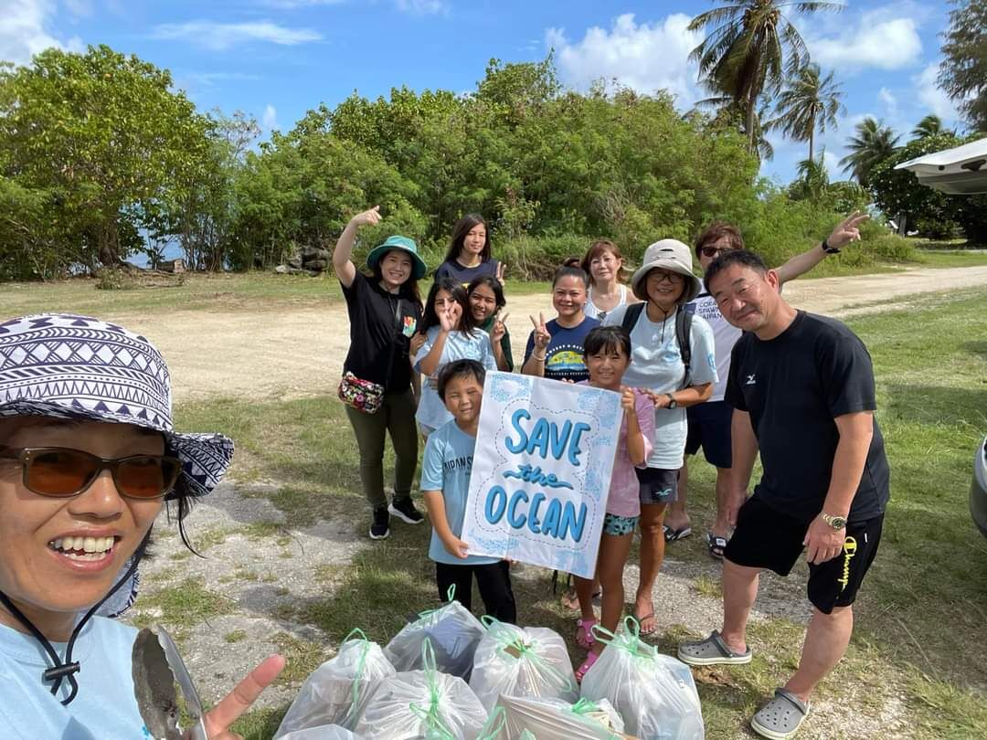 Island Keepers cleaned up the beach area at Garapan Fishing Base.
