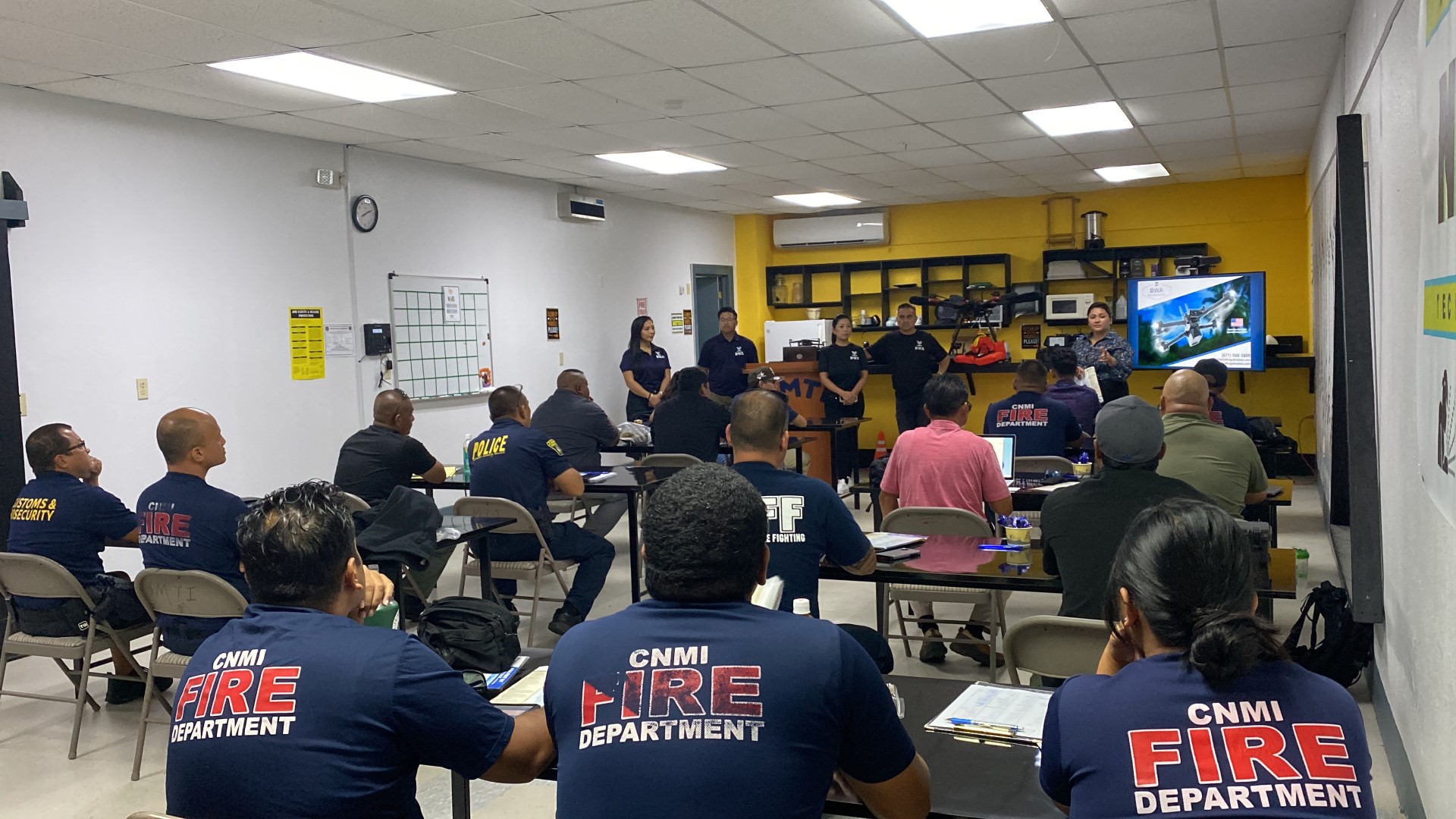 The class takes place from June 20-26 and is a mix of classroom instruction and drone flight practice.