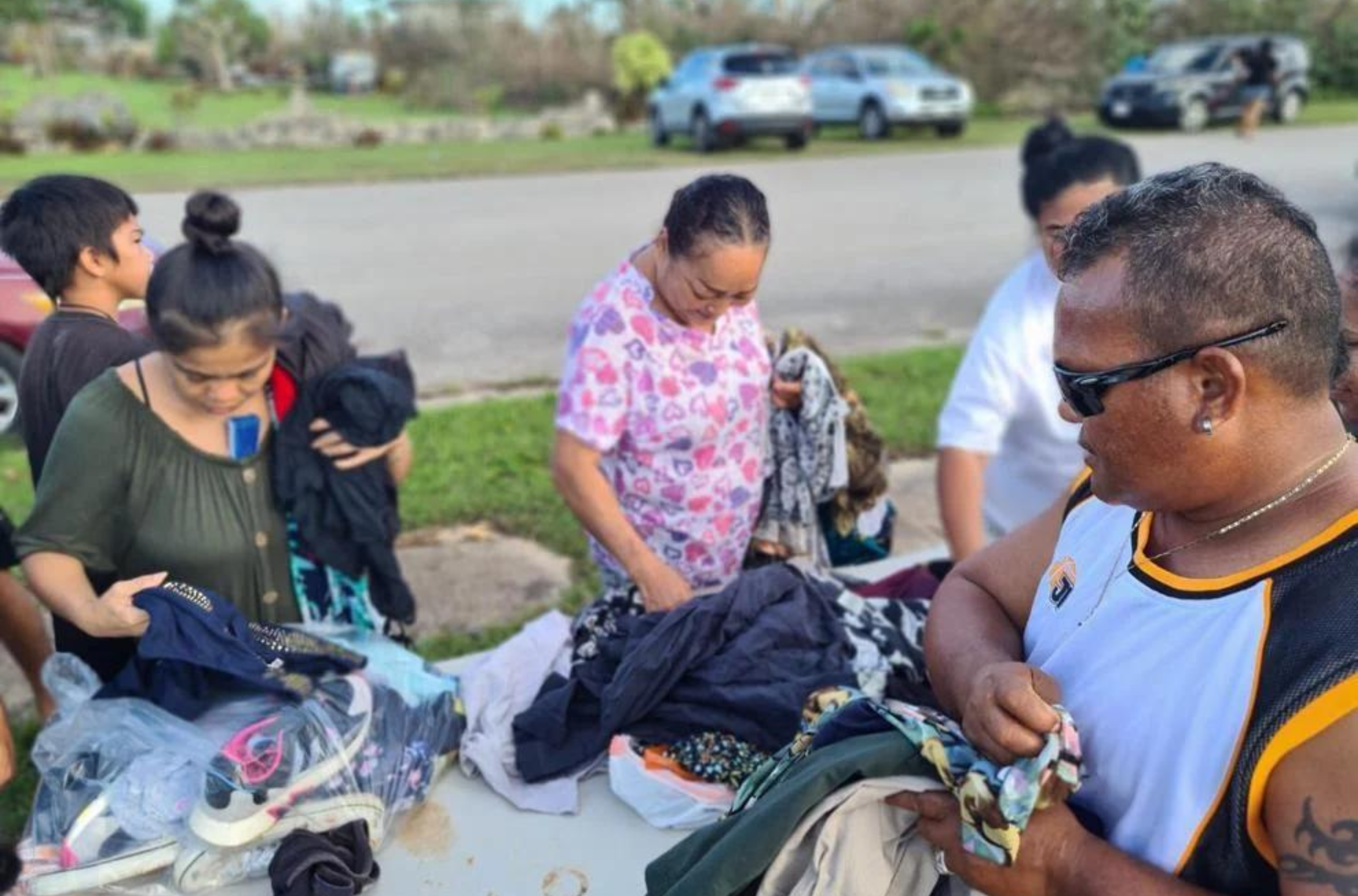 Residents of Dededo helped those in need through a Donation Drive and Free Store event Friday, June 2, 2023, along Wusstig Road.