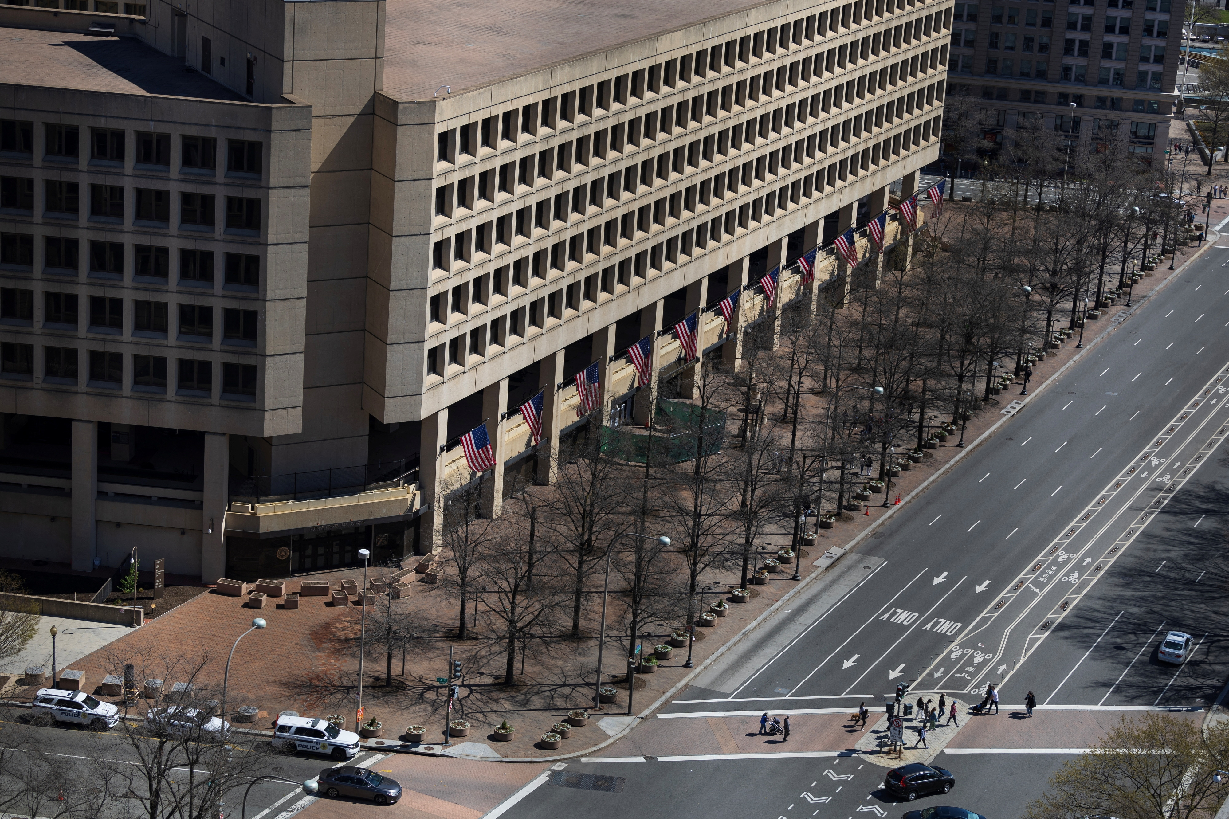 FILE PHOTO: The Federal Bureau of Investigation building, during afternoon hours, in Washington, U.S., March 26, 2023. REUTERS/Tom Brenner