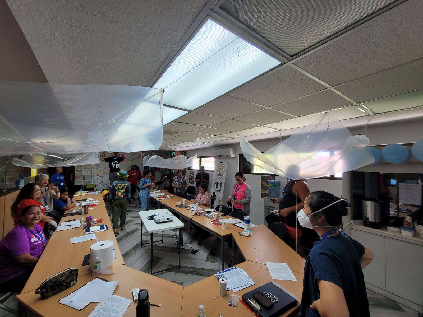 Participants learn disaster planning in the McRel Room.