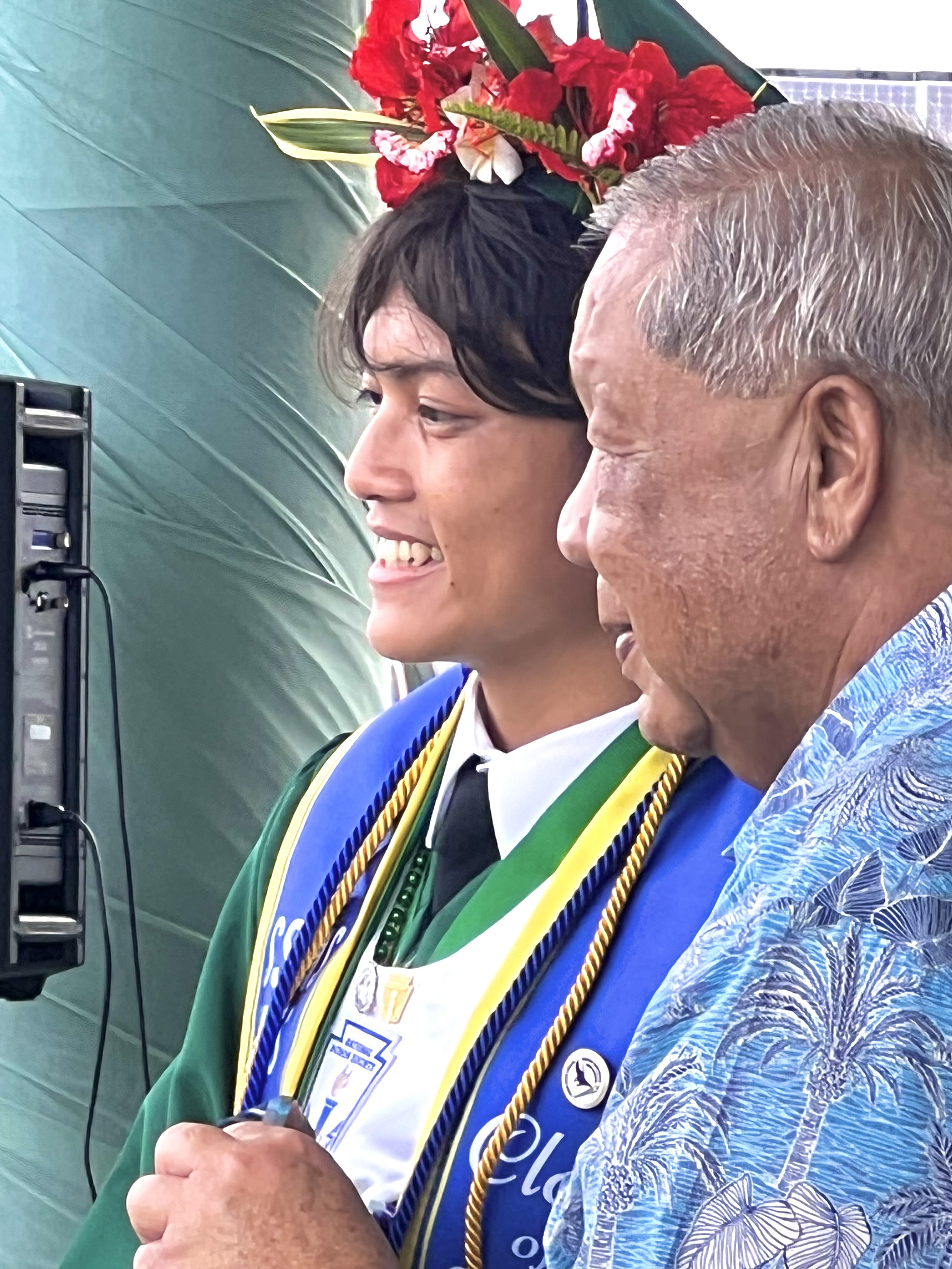 The Lt. Governor’s Award was presented to Adrian Jay A. Manalang by Lt. Gov. David M. Apatang himself.