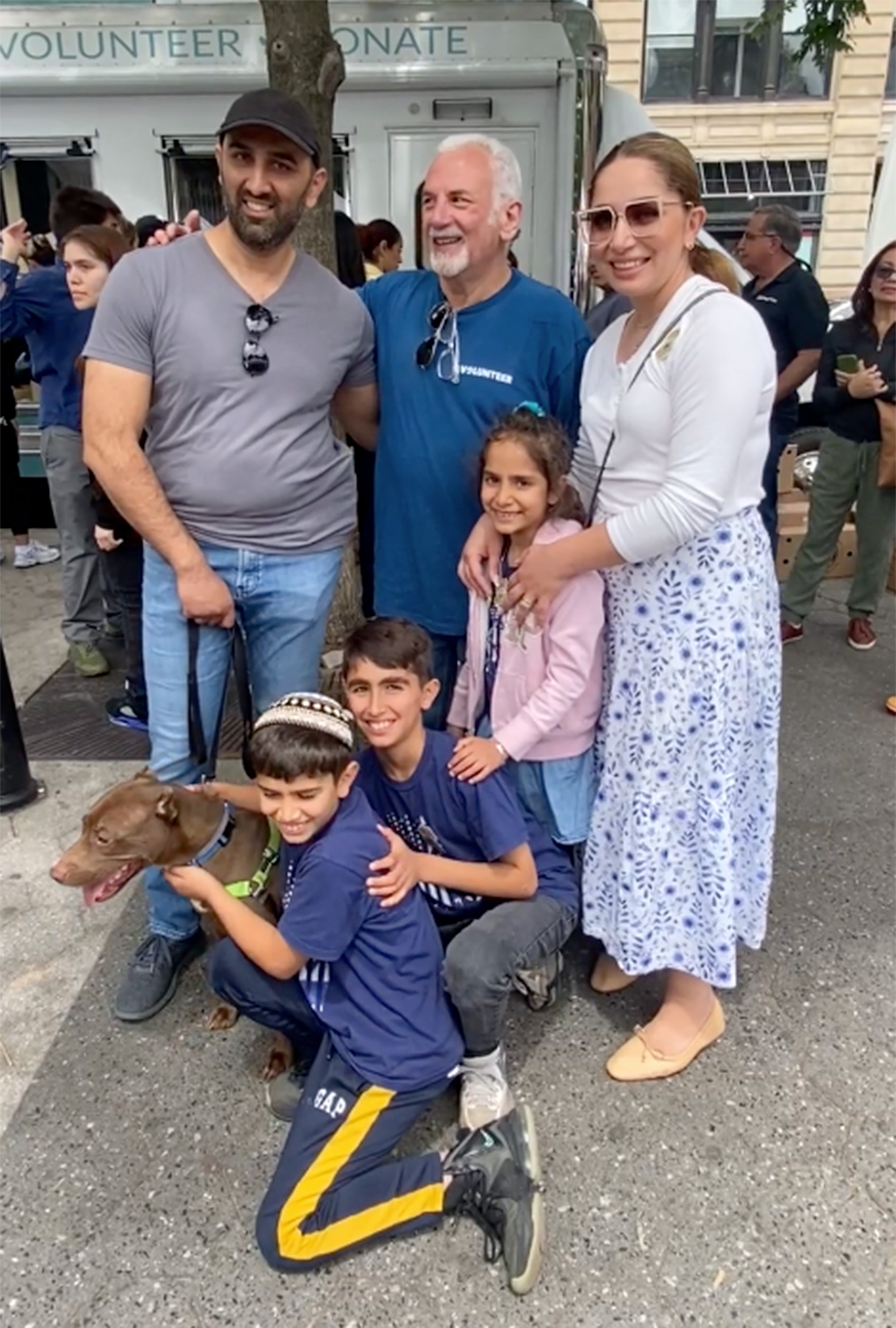 Mocha reunited with her family. (Courtesy Animal Care Centers of NYC/TNS)