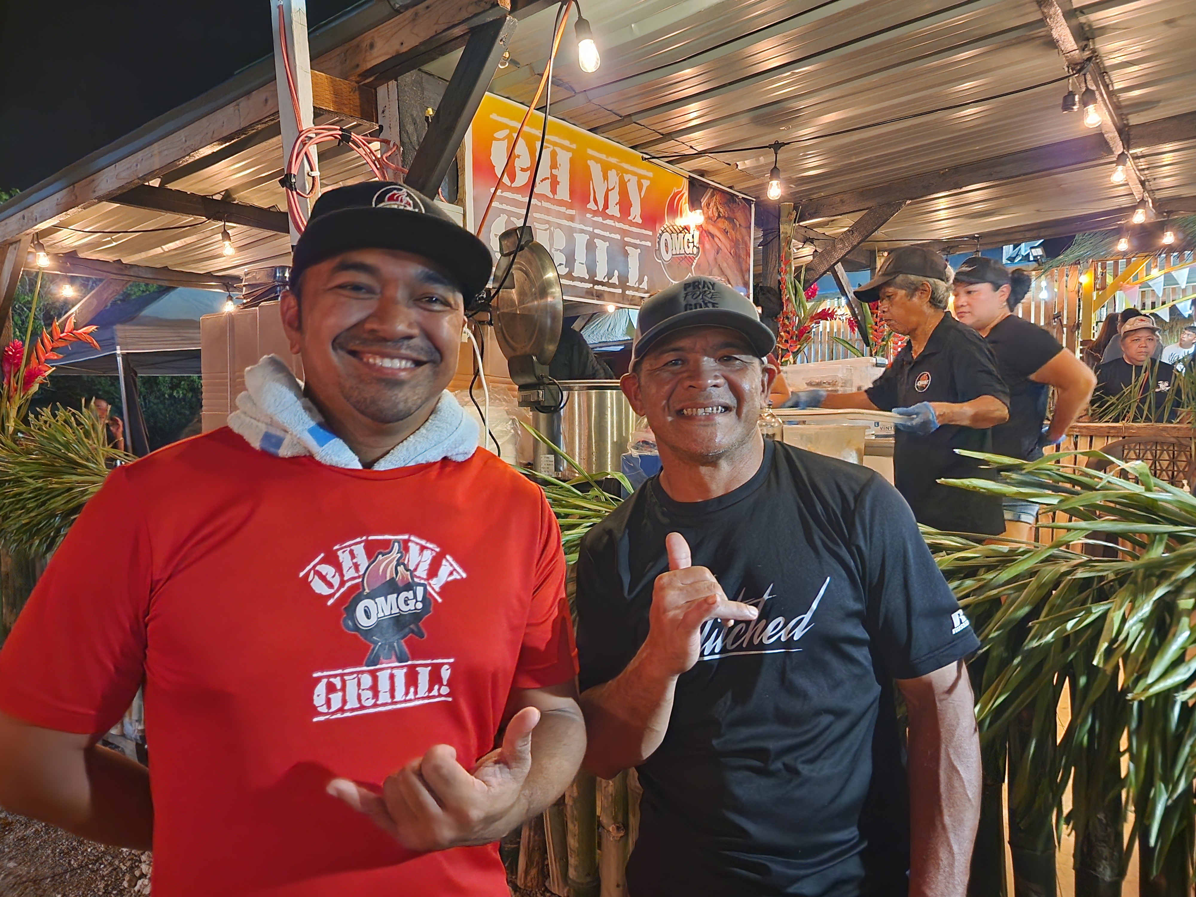 Oh My Grill’s chefs: Eric Palacios and Kent Kalen.