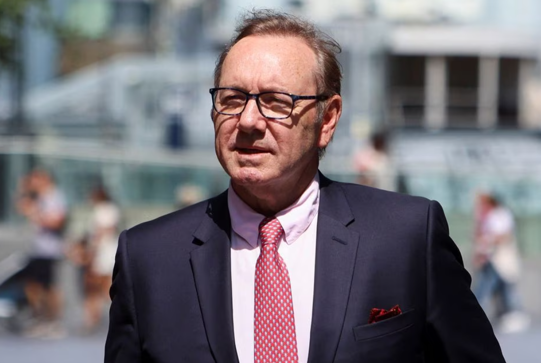 Actor Kevin Spacey walks outside Southwark Crown Court, as the jury consider their verdict over charges related to allegations of sex offences, in London, Britain, July 26, 2023.