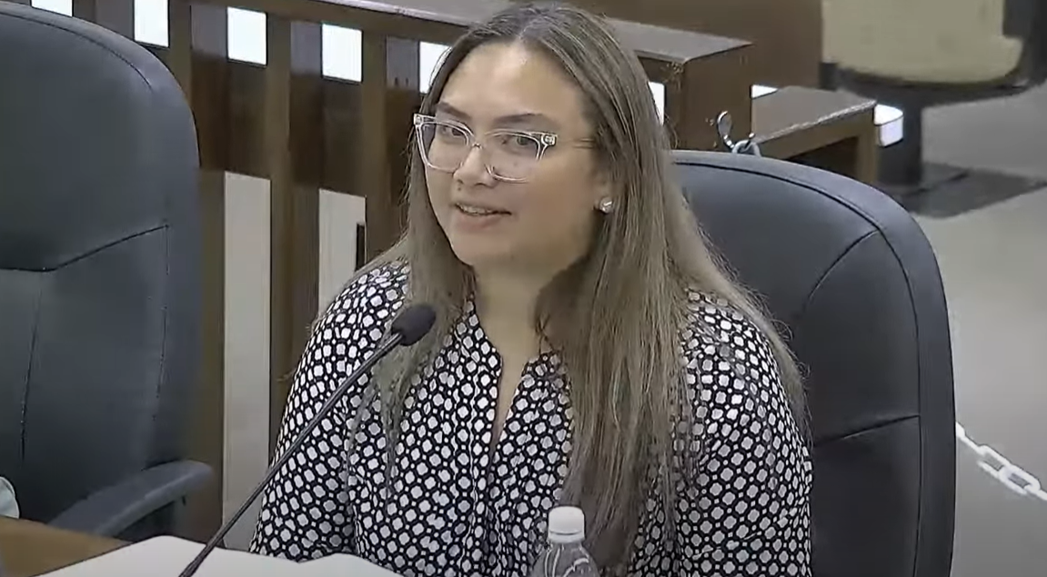 Finance Secretary Tracy B. Norita appears before the Senate Fiscal Affairs Committee on Friday.