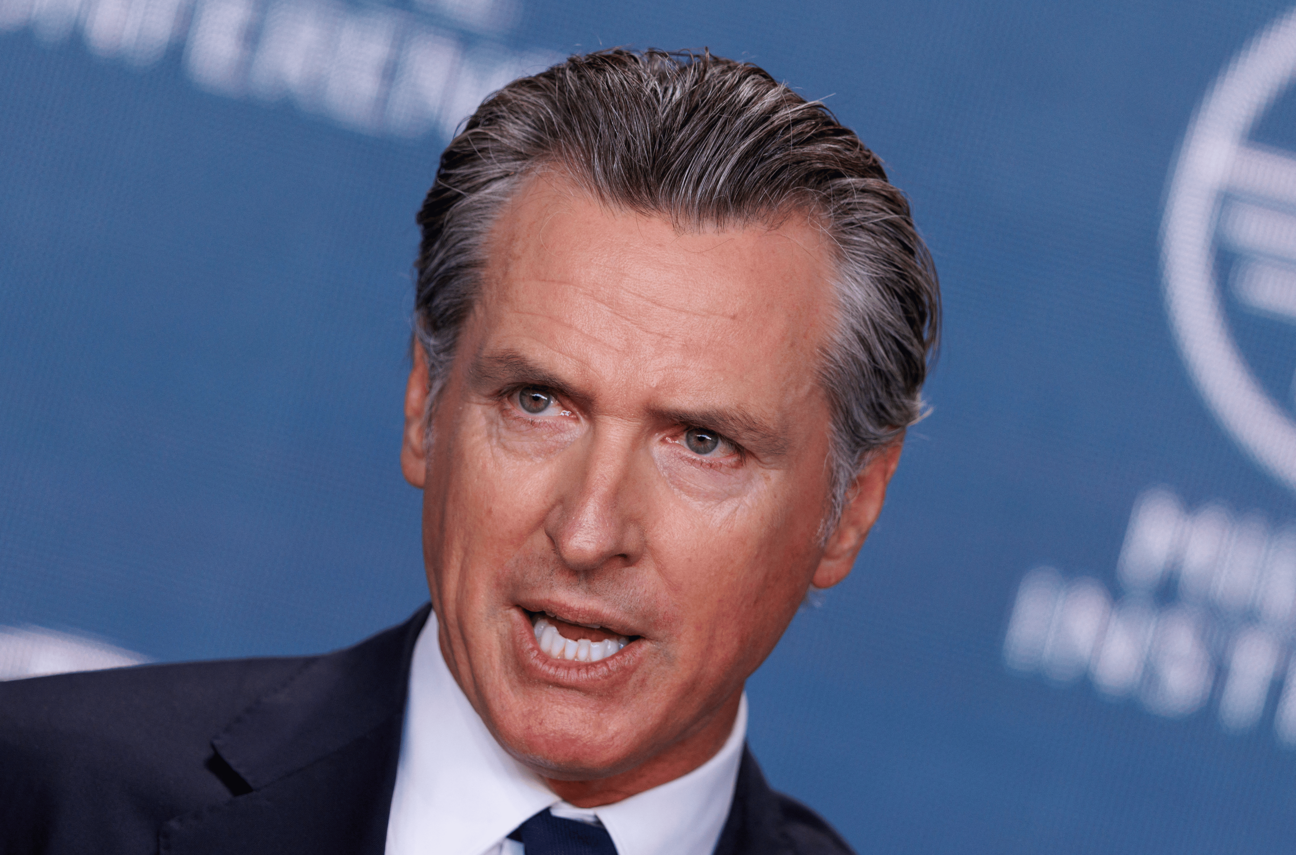 Gavin Newsom, Governor, State of California speaks at the 2023 Milken Institute Global Conference in Beverly Hills, California, U.S., May 2, 2023. REUTERS/Mike Blake/File Photo