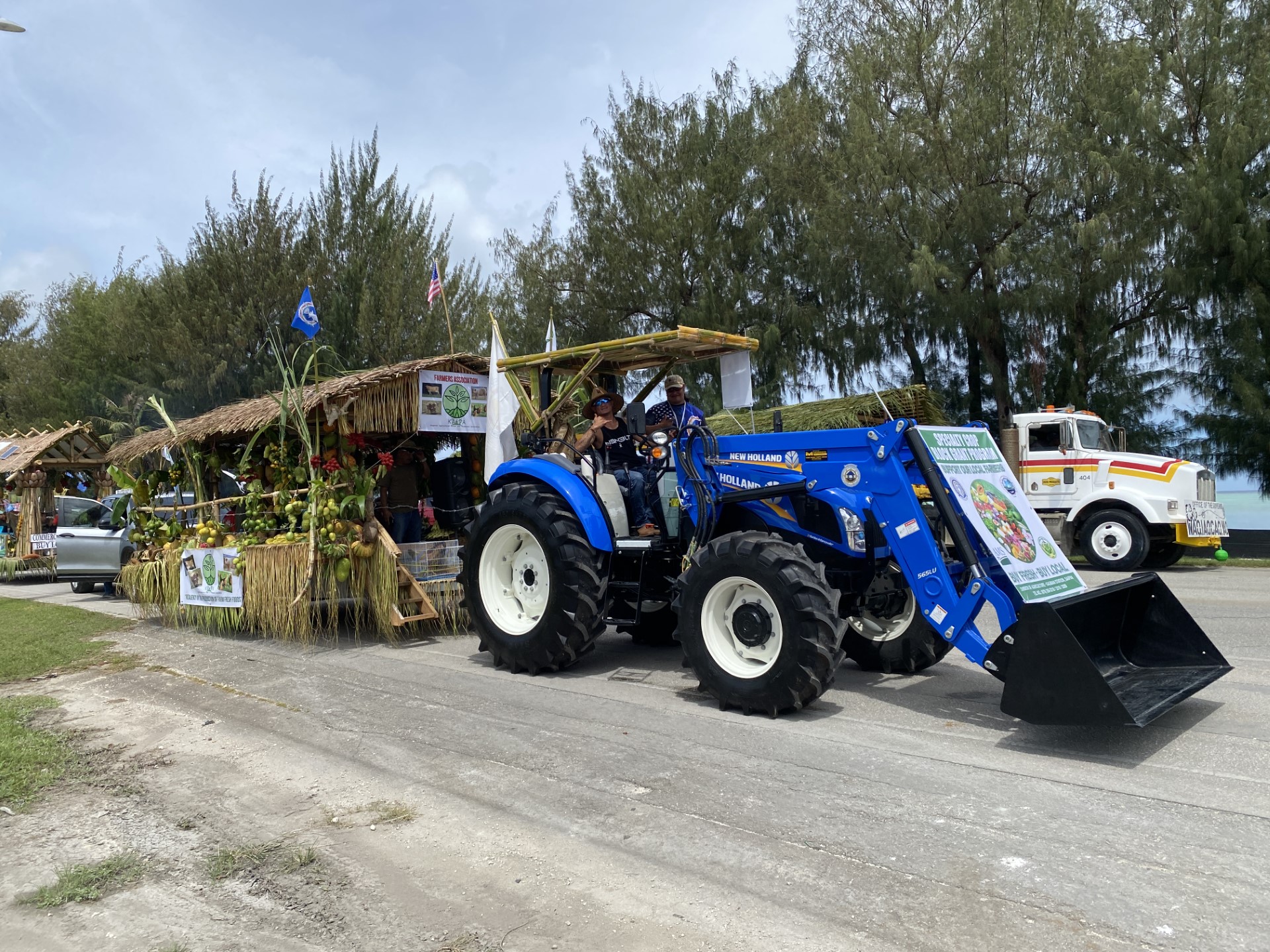The Kagman Agricultural Farms and Producers Association’s winning entry to the 77th Liberation Day float competition.