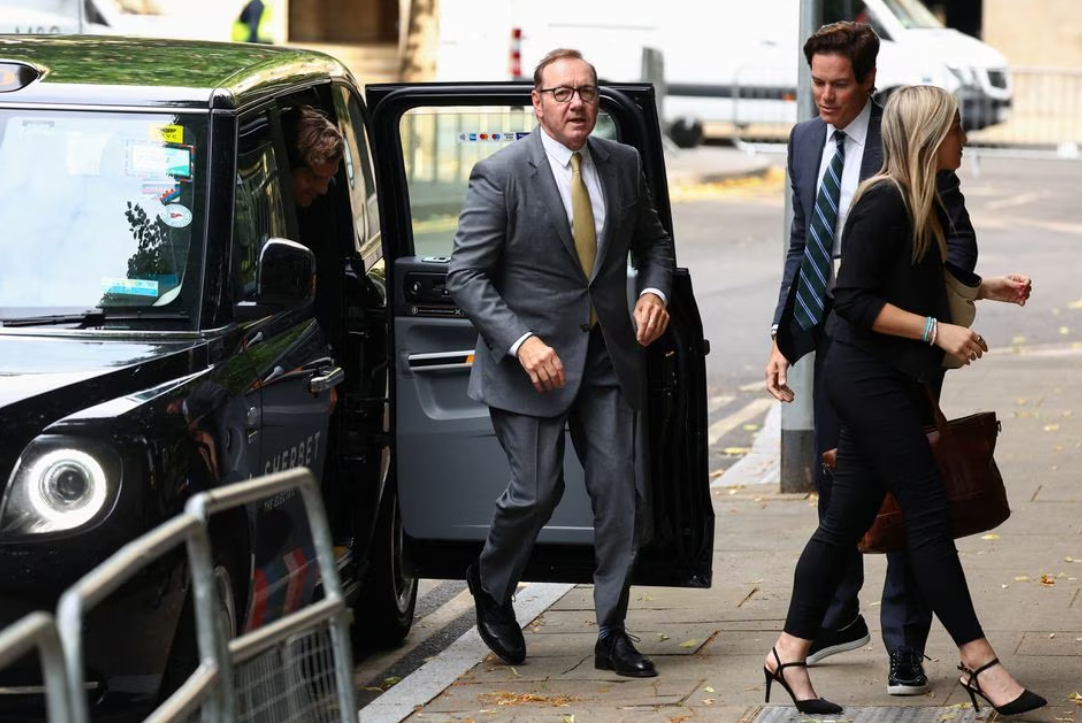Actor Kevin Spacey walks outside the Southwark Crown Court on the day of his trial over charges related to allegations of sex offences, in London, Britain, June 30, 2023.