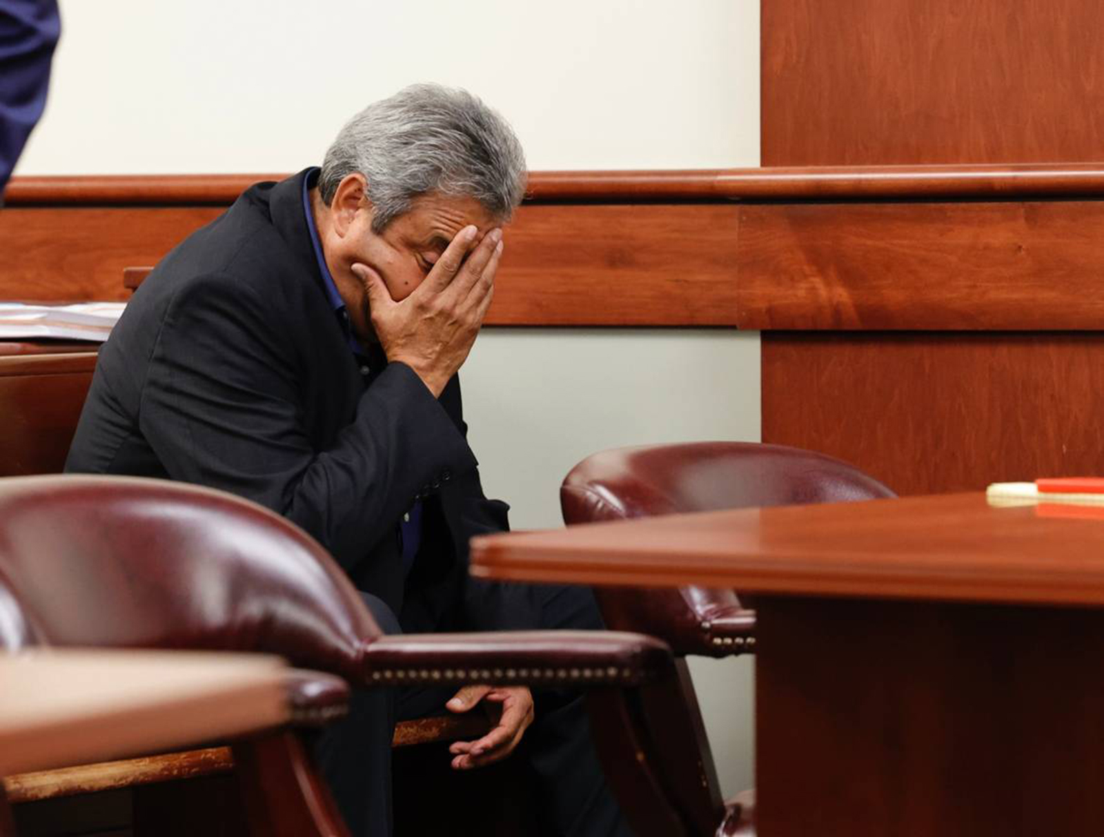 Greg Leon sits in a Lexington County courtroom on July 18, 2022. (Tracy Glantz/The State/TNS)