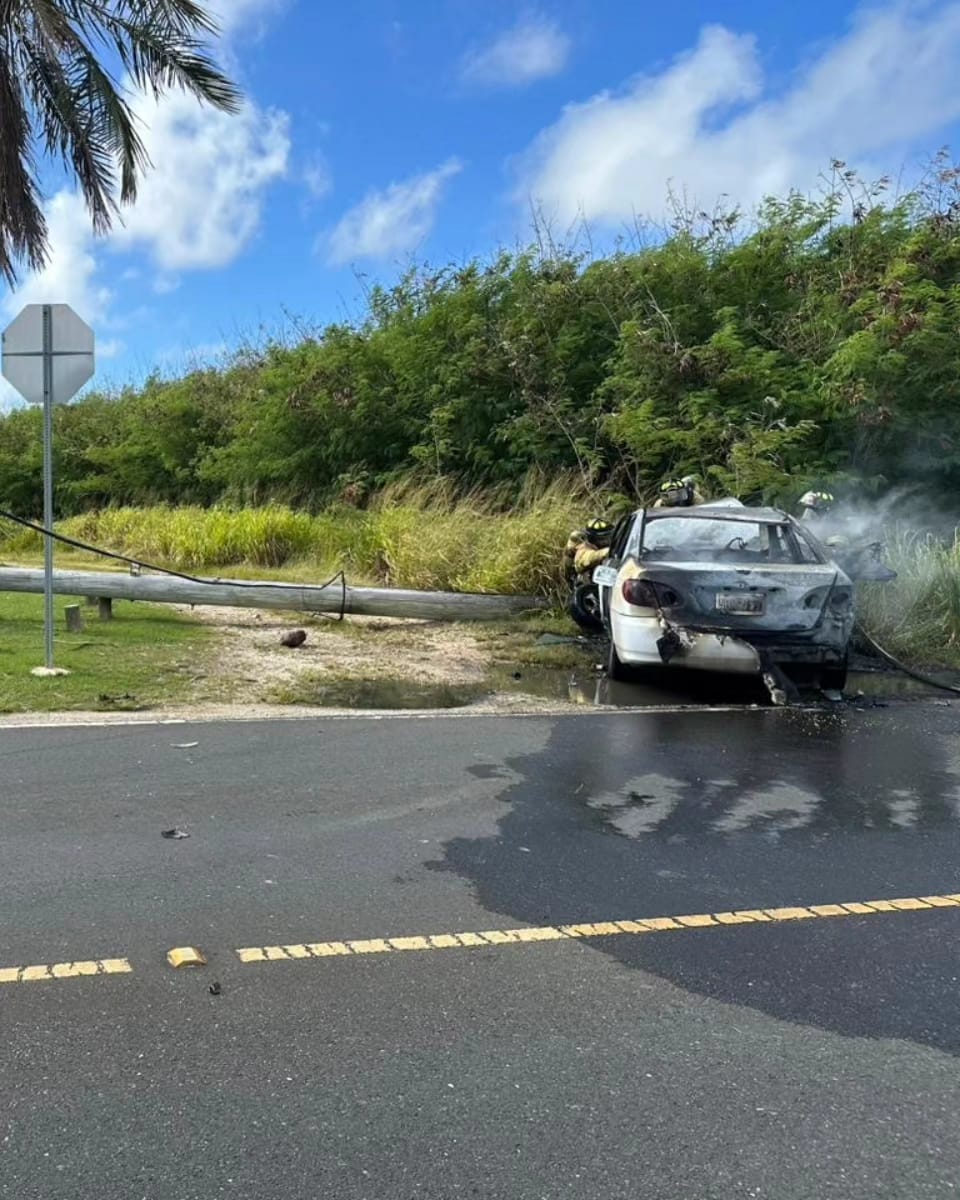 The driver, who did not sustain serious injuries, was brought to the hospital.