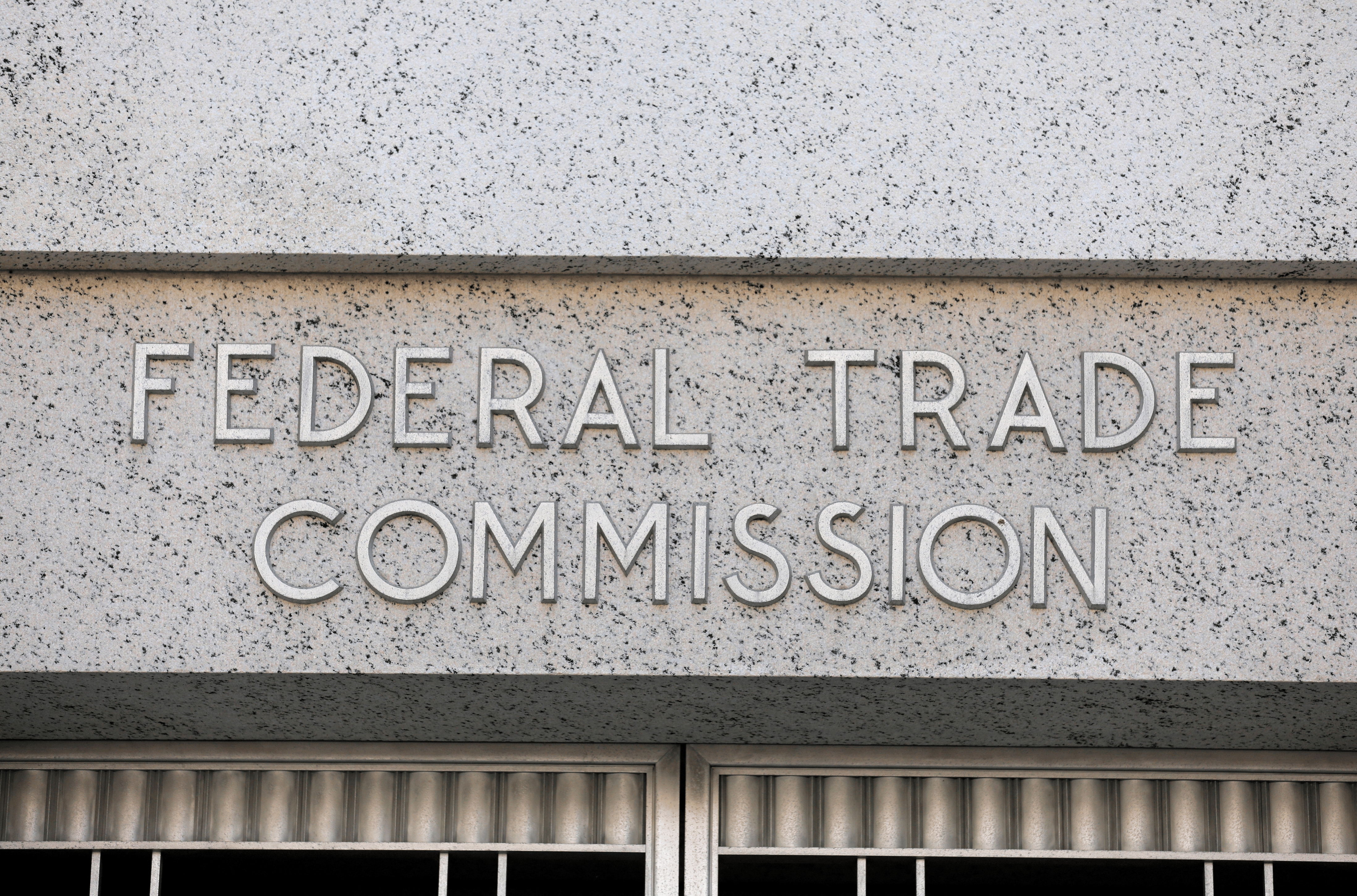 Signage is seen at the Federal Trade Commission headquarters in Washington, D.C., U.S., August 29, 2020.