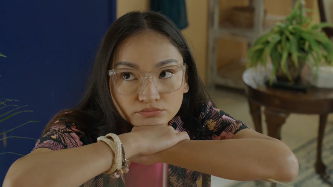 In “Island Time,” Shannon Sasamoto plays the role of Fu’una, a young Chamorro woman on Saipan who wants to learn more about her culture.