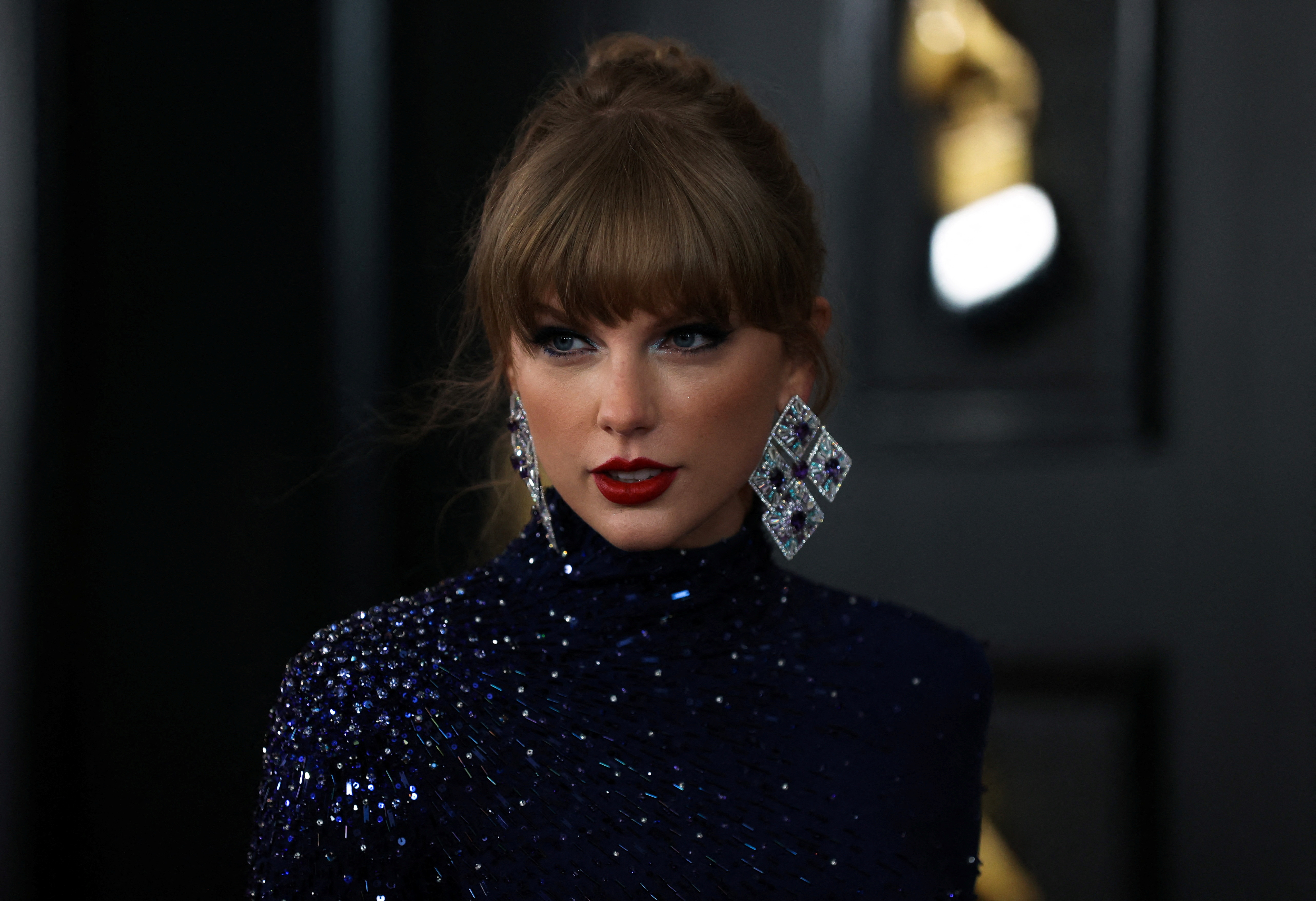Swift attends the 65th Annual Grammy Awards in Los Angeles, California, U.S., February 5, 2023. REUTERS/David Swanson/File Photo