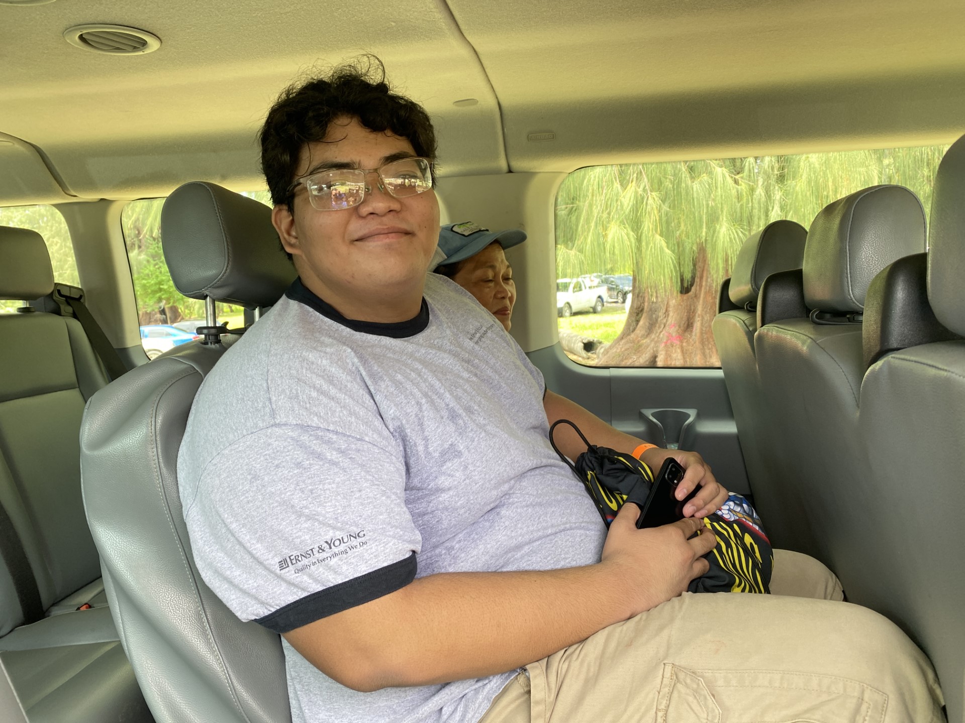 JP Garcia with his mother, Paulina Garcia,  who said she received “snappy” medical service on July 13.