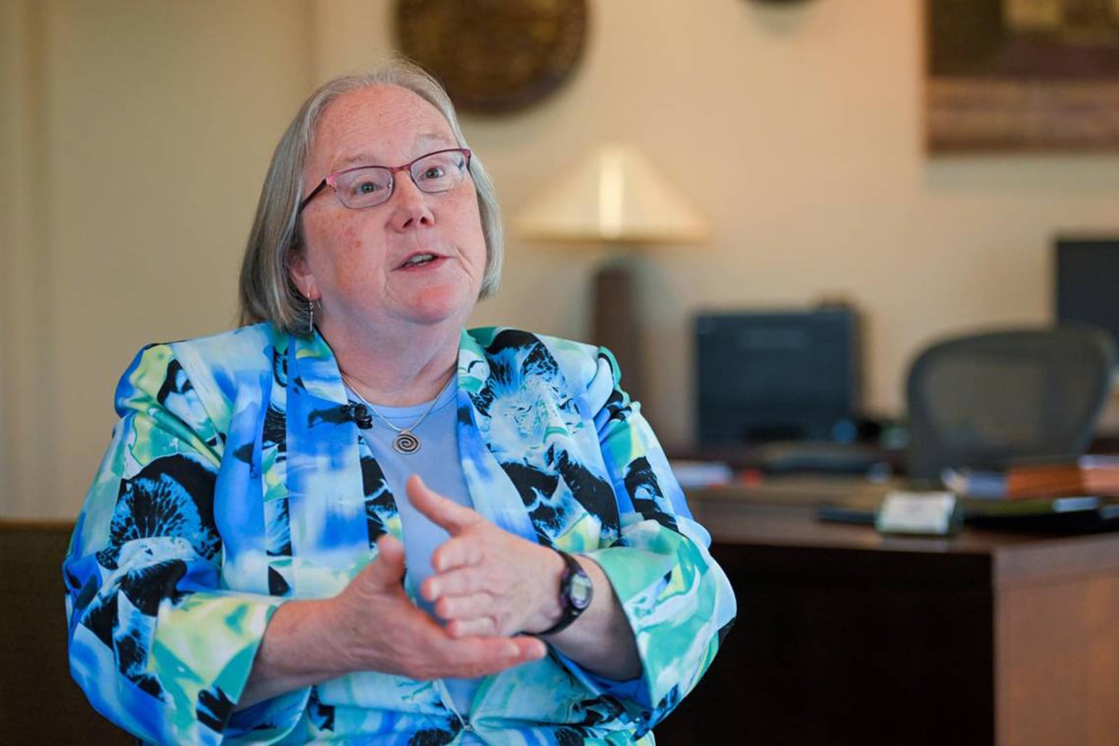 Secretary Laura Howard of the Kansas Department for Children and Families, in a photo from August 2022. (Tammy Ljungblad/Kansas City Star/TNS)