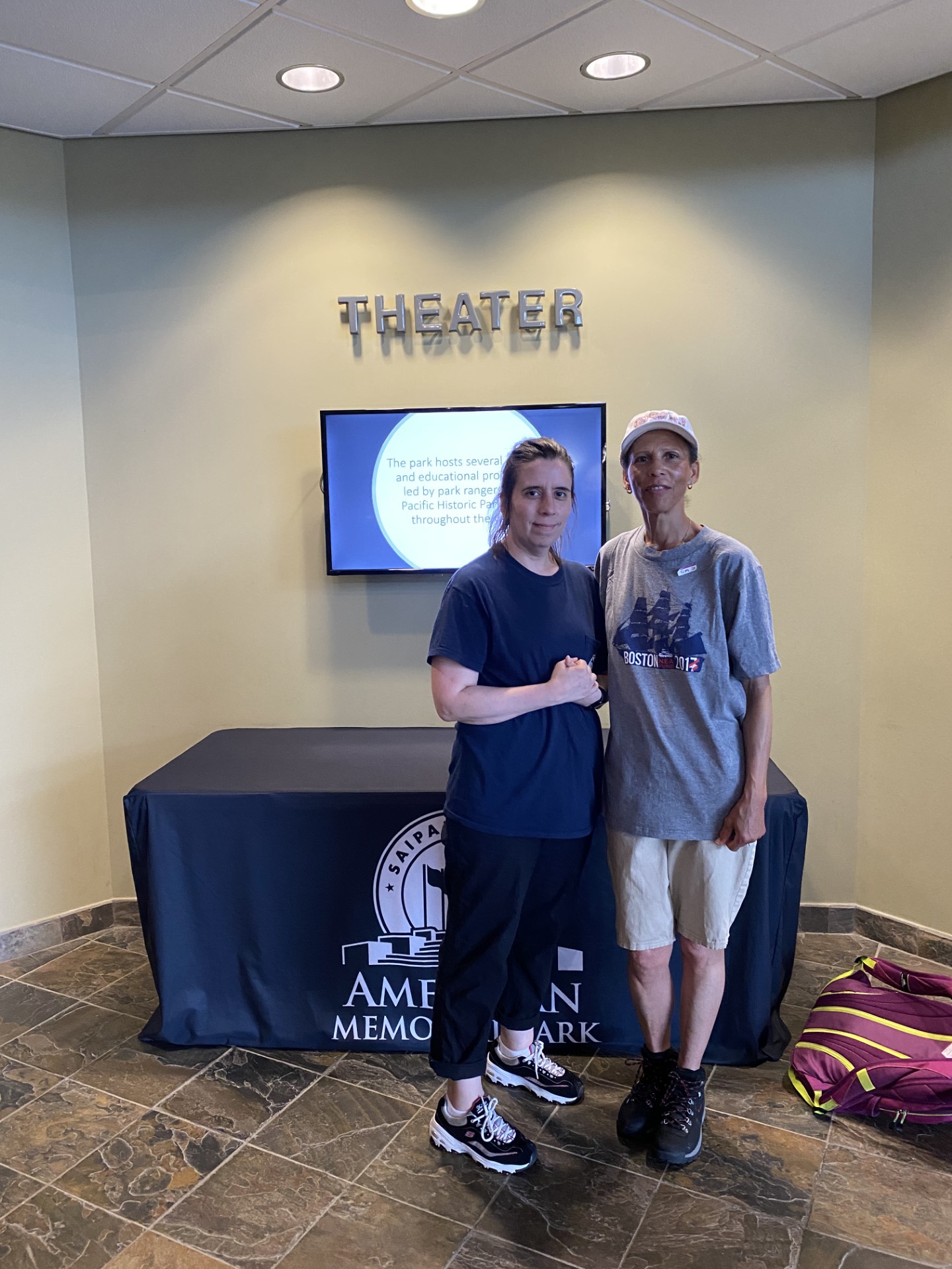 Educators Angela Valenzuela and Kim Policap are among the participants in Saipan’s Land and Sea: Battle Scars & Sites of Resilience program