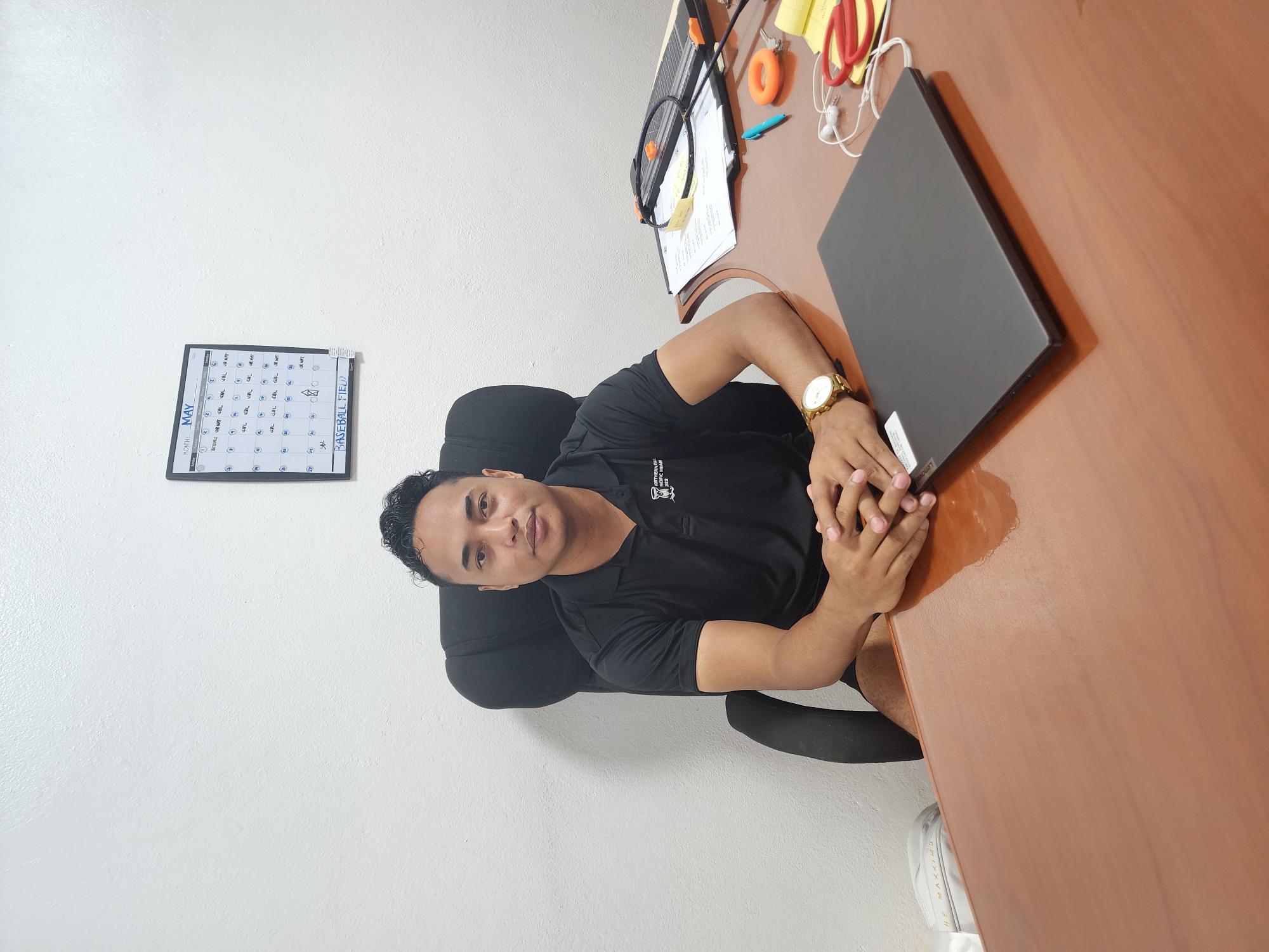 Nathan Guerrero, Northern Marianas Sports Association facility supervisor, poses for a photo.