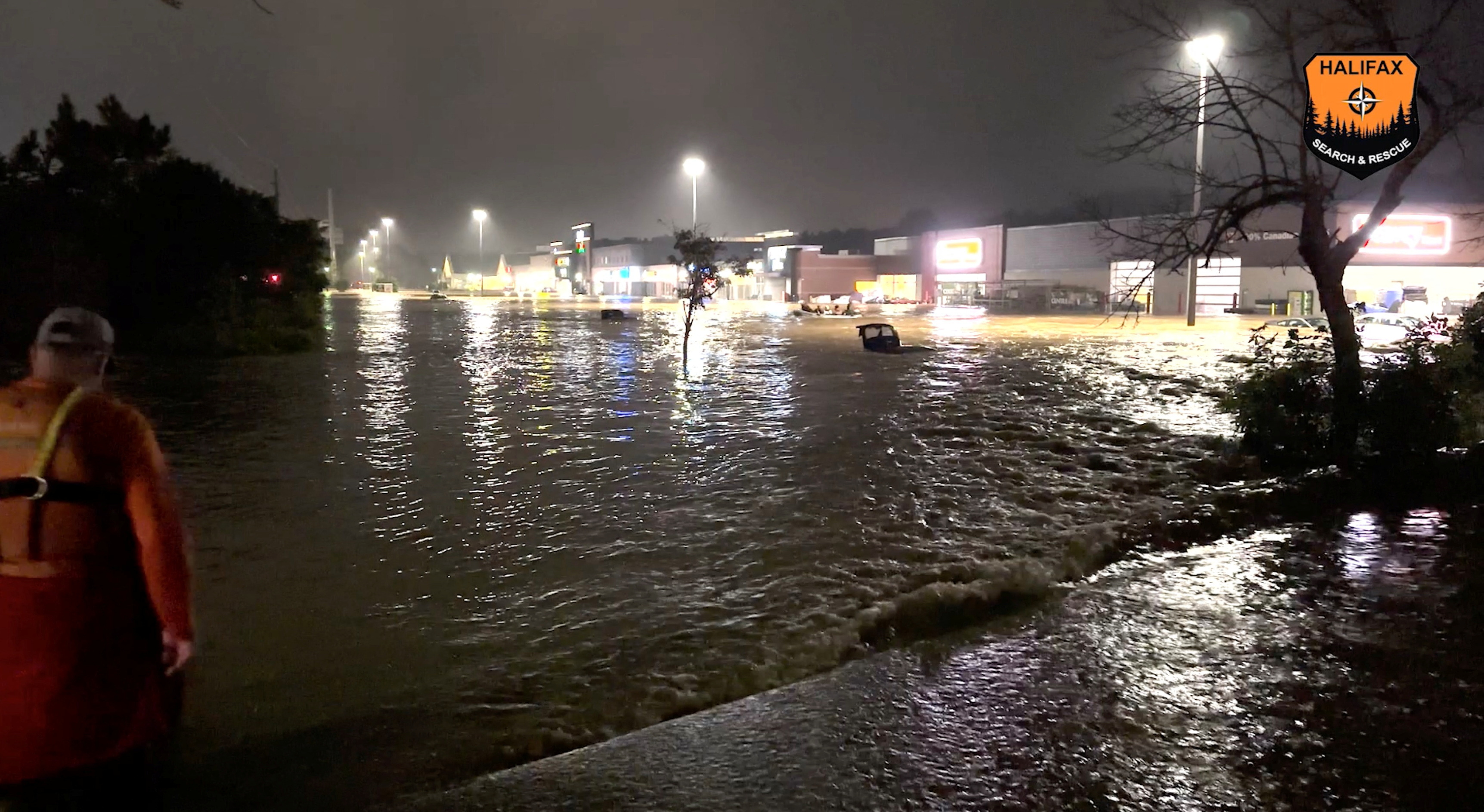 Rescue personnel operates, in this video screengrab, in Bedford, Nova Scotia, Canada, July 21, 2023. Halifax Search and Rescue/via REUTERS