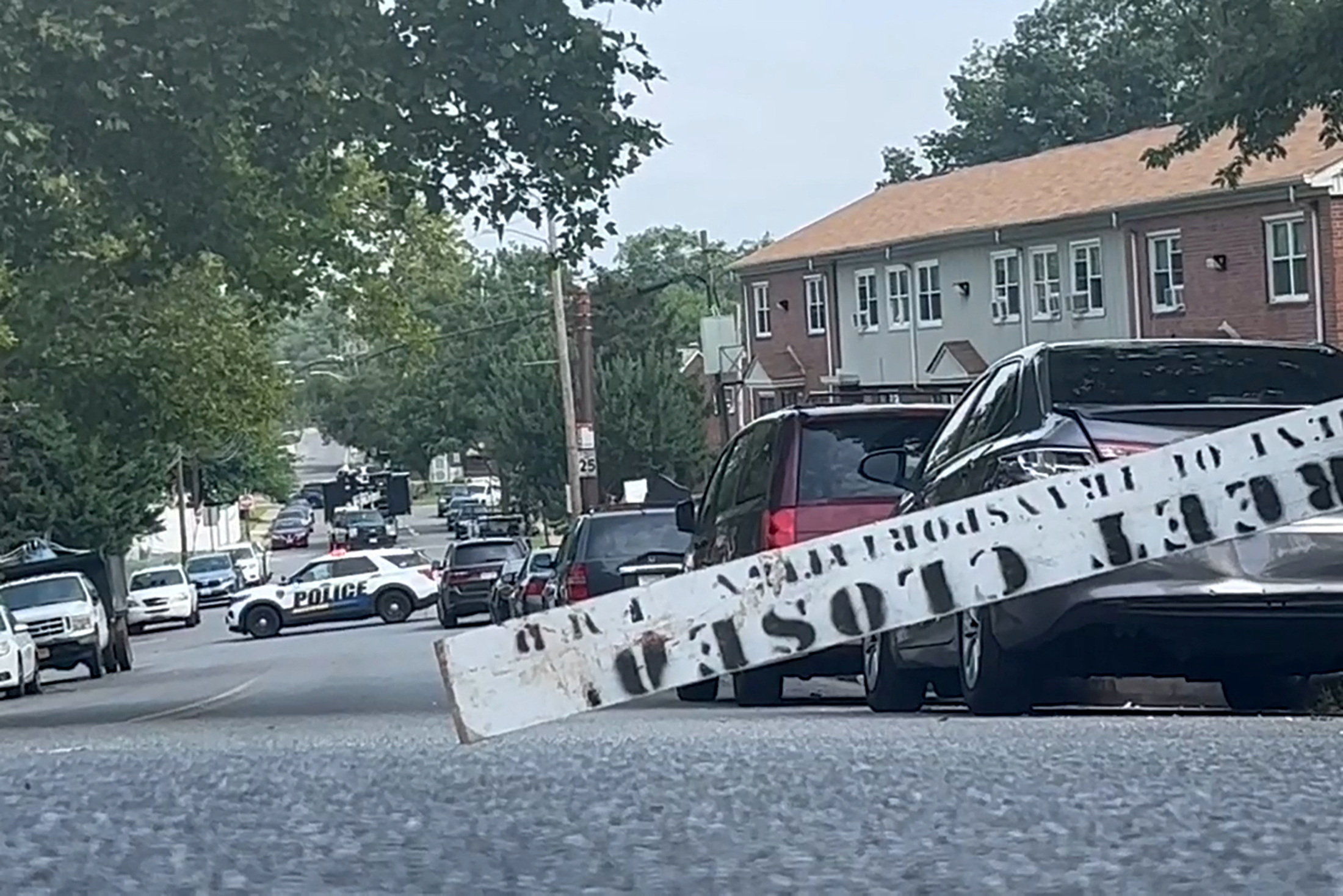 Police investigate after a mass shooting at the scene of a Fourth of July holiday weekend block party in Baltimore, Maryland, U.S. July 2, 2023 in a still image from video. REUTERS/Stringer