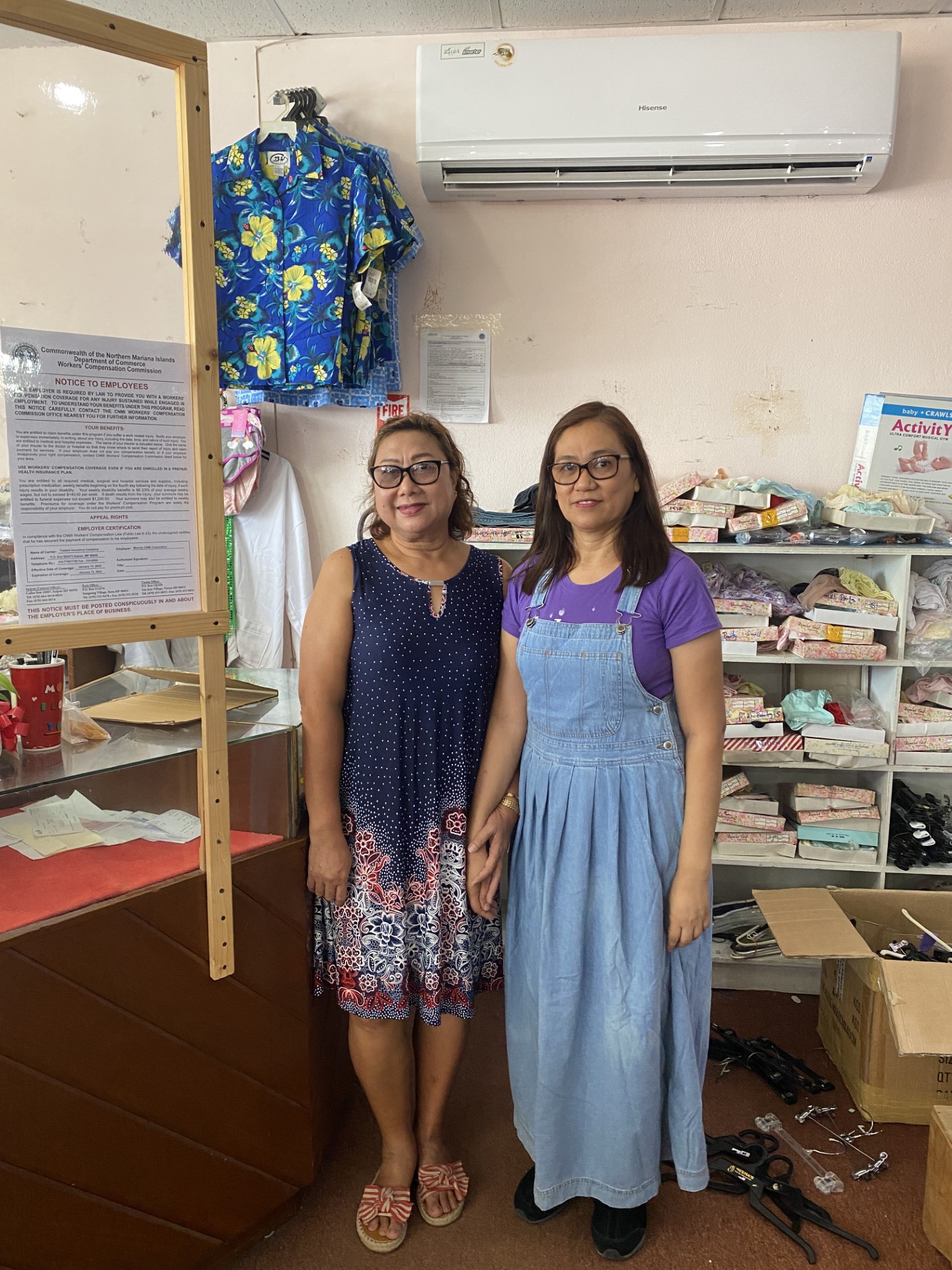 Meena’s employees Juliana Nekaifes, left, and Rina Manabat.