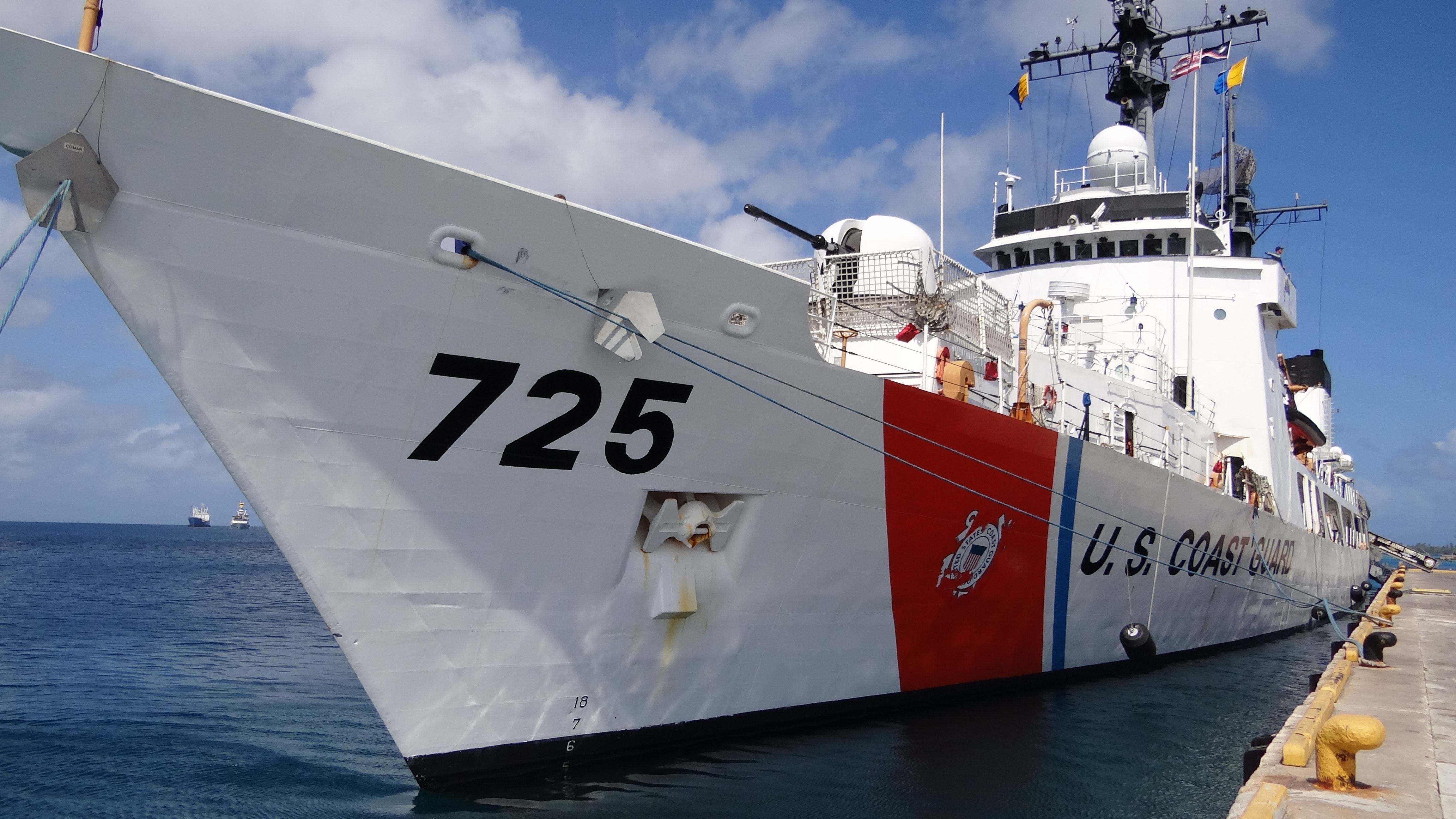 The Compacts of Free Association with the Marshall Islands, Micronesia and Palau give the United States security and defense control of an area larger than the continental U.S. The U.S. Coast Guard, its Cutter Rush pictured in port in Majuro in this file photo, conducts regular surveillance patrols with the island governments in their vast exclusive economic zones.
