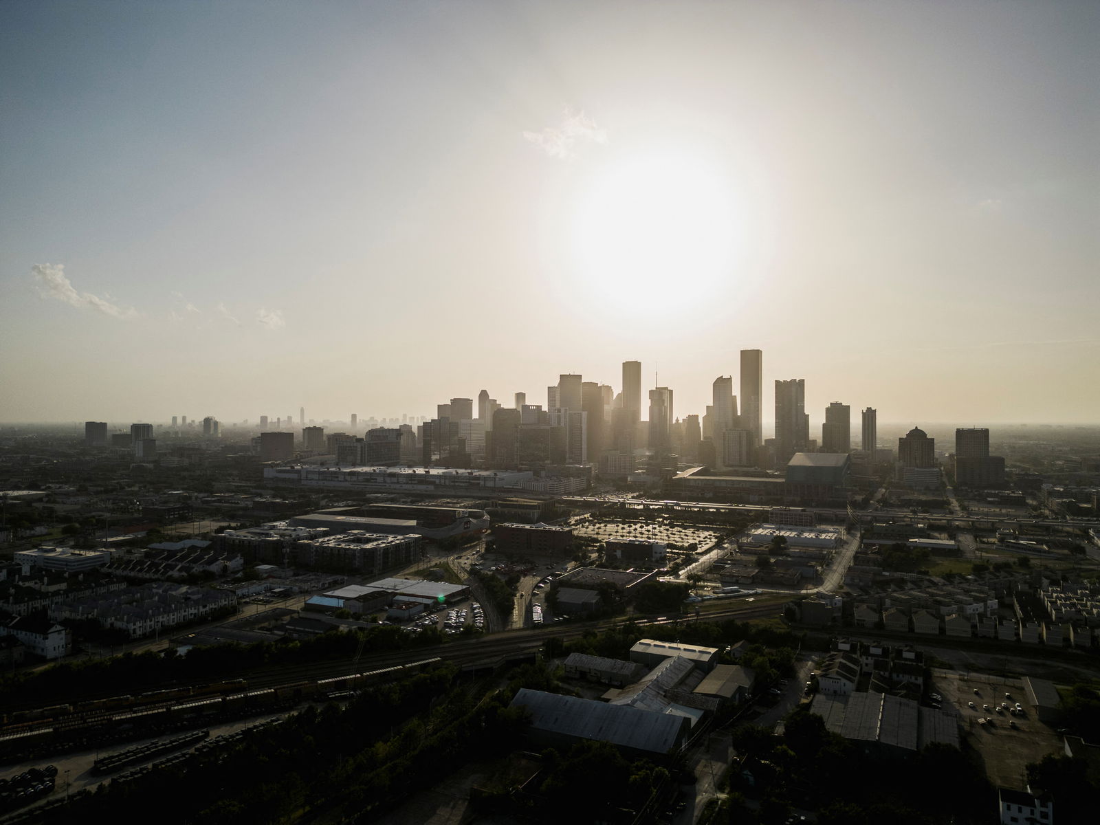 The skyline of downtown Houston is seen during excessive heat warnings for Southeast Texas, in Houston, Texas, U.S. July 16, 2023. REUTERS/Go Nakamura