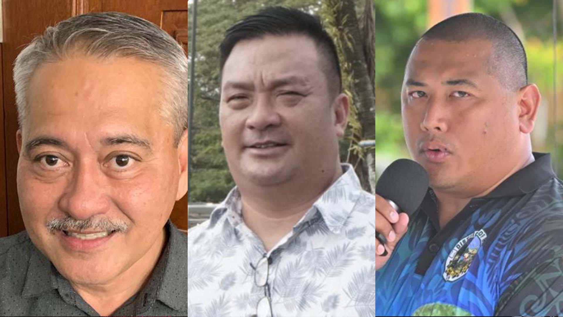 From left, San Agustin, Richard Ybanez and Kevin Susuico.