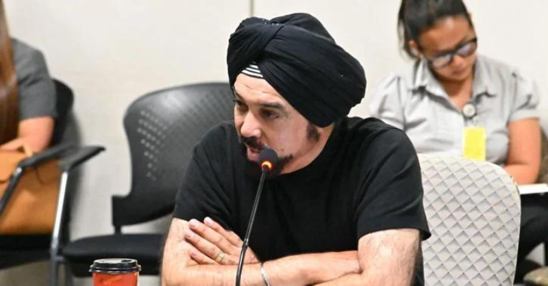 Gurvinder "Bic" Sobti, vice chair of the Guam International Airport Authority board of directors, asks a question during a regular board meeting on Thursday, July 6, 2023, at the Antonio B. Won Pat International Airport in Tamuning. 
