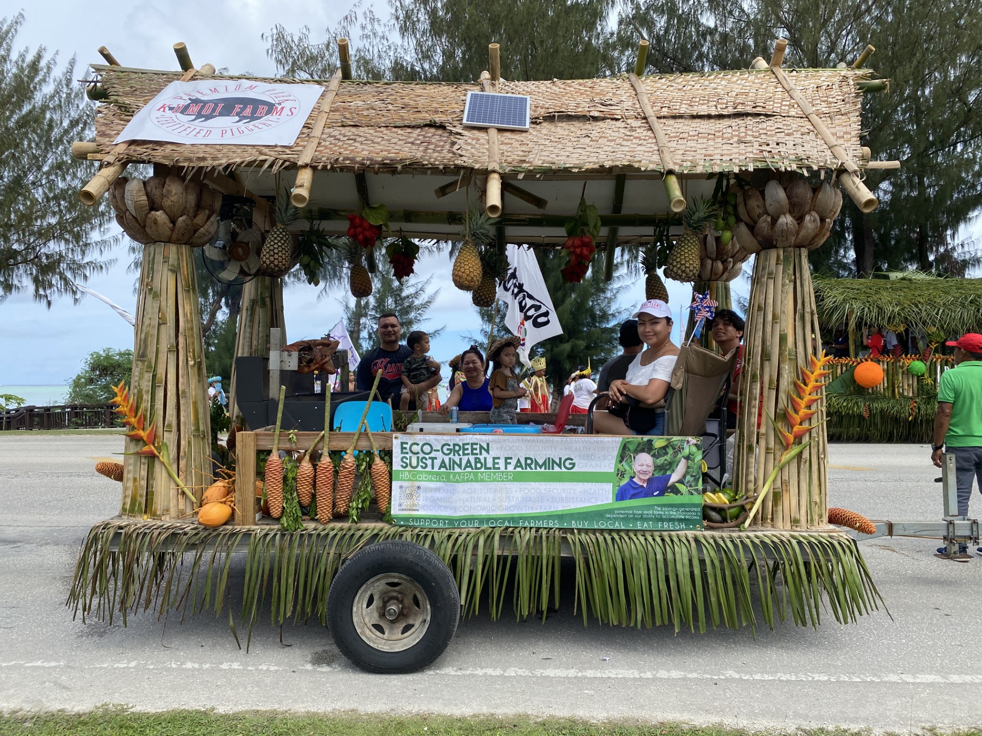 The second float of the Kagman Agricultural Farms and Producers Association.