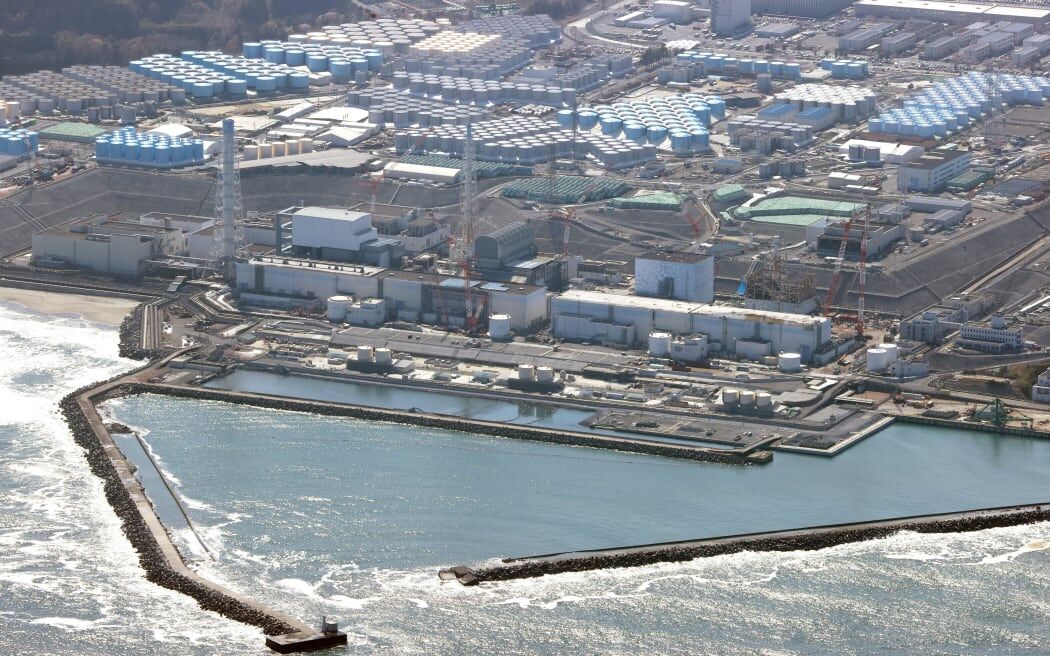 Fukushima No. 1 nuclear power plant in Okuma town pictured on 7 April, 2021