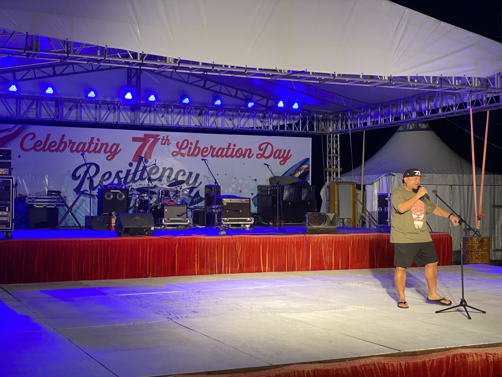 Josh “Zengzung” Castro performs at the Battle of the Bands.