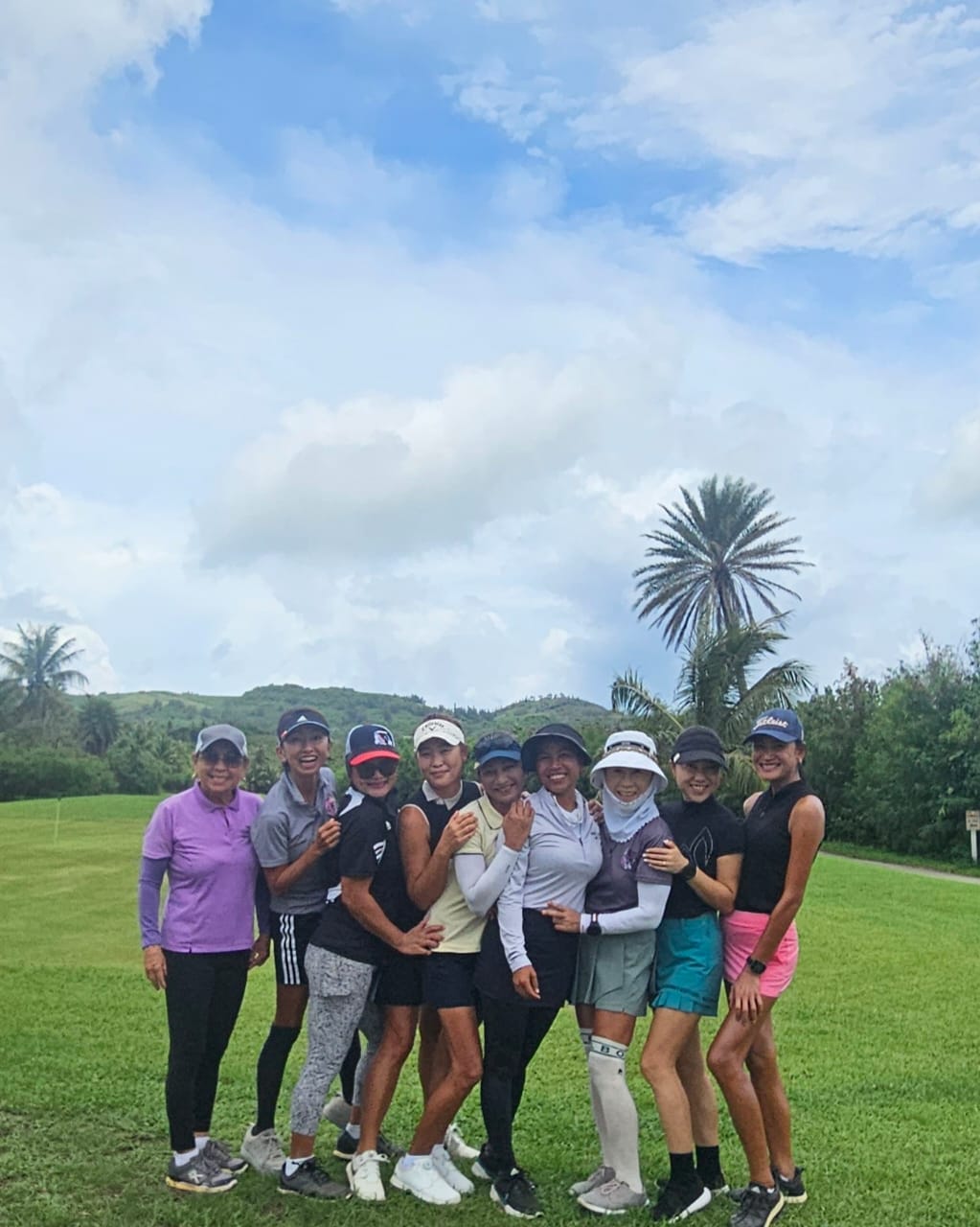 CNMI Women's Golf Association members pose for a photo during their August golf tournament at the Kingfisher Golf Links on Saturday.