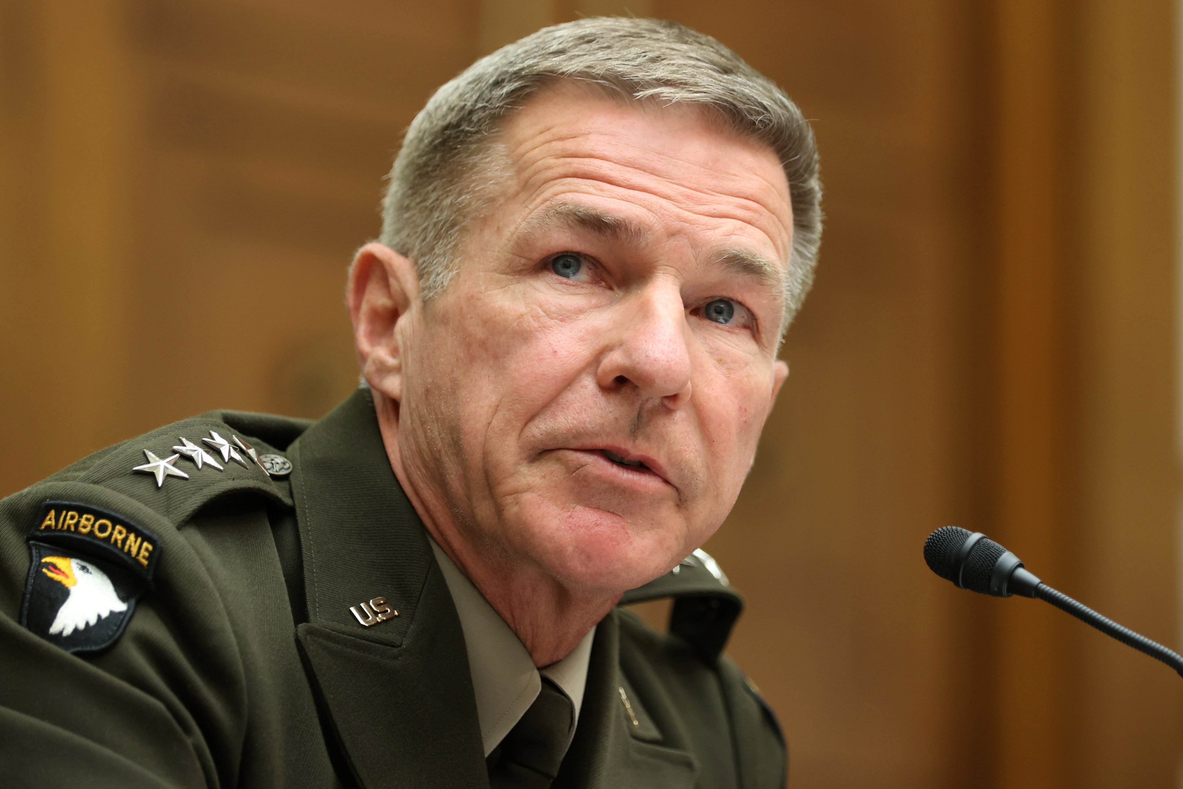 U.S. Army Chief of Staff General James McConville testifies before the House Armed Services Committee on Capitol Hill in Washington, U.S. June 29, 2021. REUTERS/Jonathan Ernst/File Photo