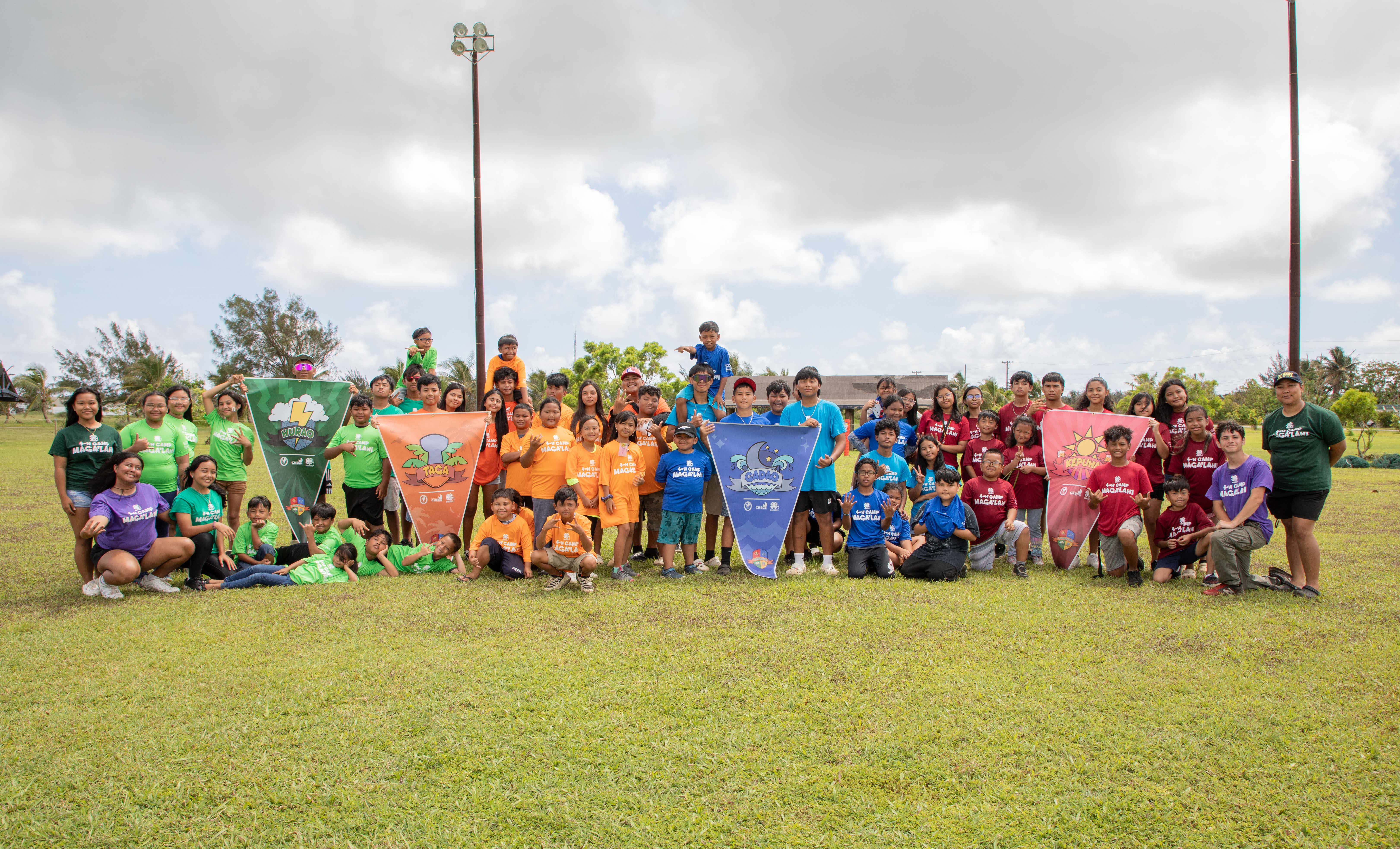 The campers and counselors of 4-H Marianas' Camp Maga'lahi on Rota.