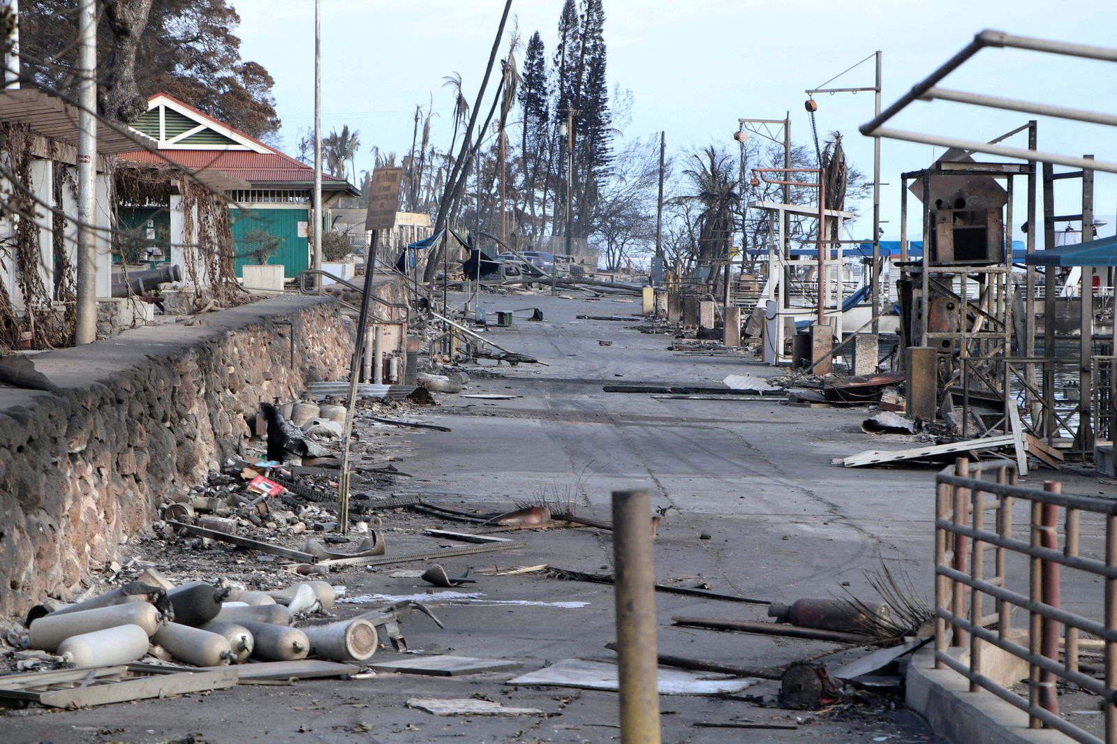A view of burned debris after wildfires devastated the historic town of Lahaina, Maui, Hawaii, U.S., August 10, 2023. Hawai'i Department of Land and Natural Resources/Handout via REUTERS/File Photo