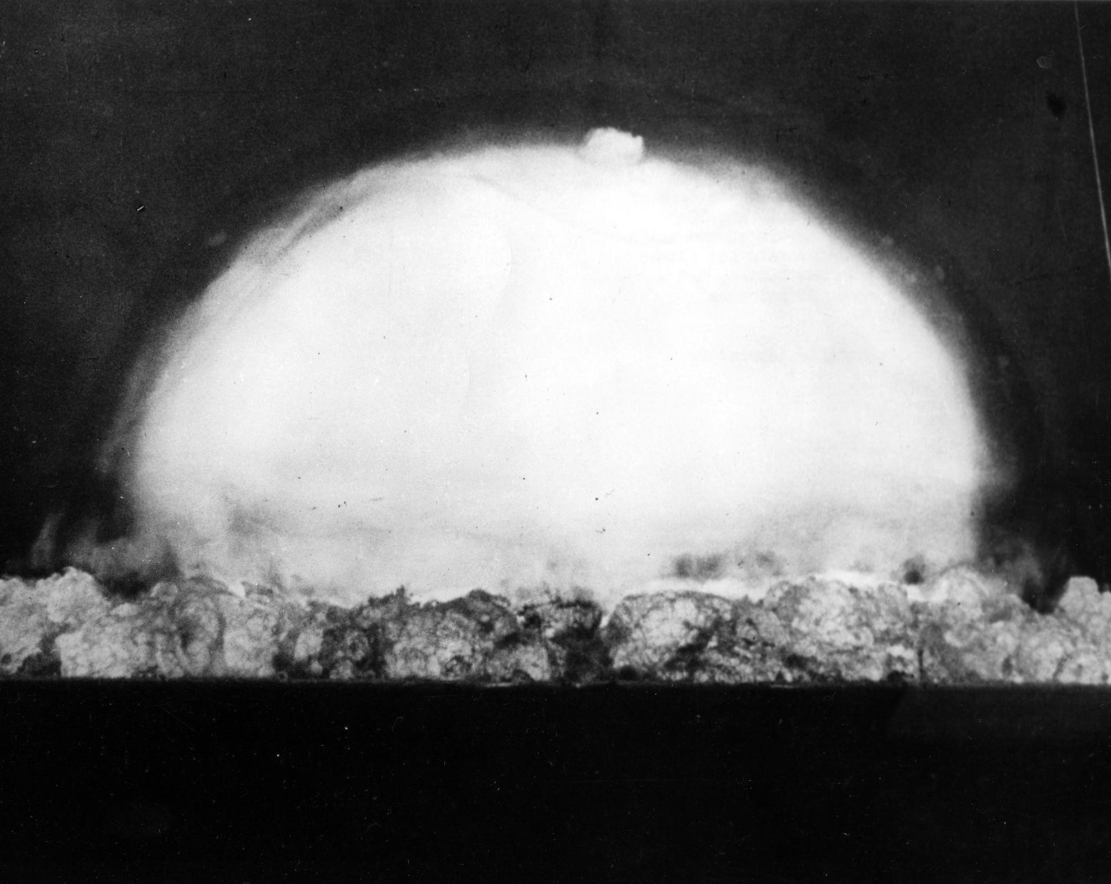 The Trinity Test was conducted on July 16, 1945, proving that the plutonium-based, implosion type bomb, essentially identical to the Fat Man bomb dropped on Nagasaki, would work.