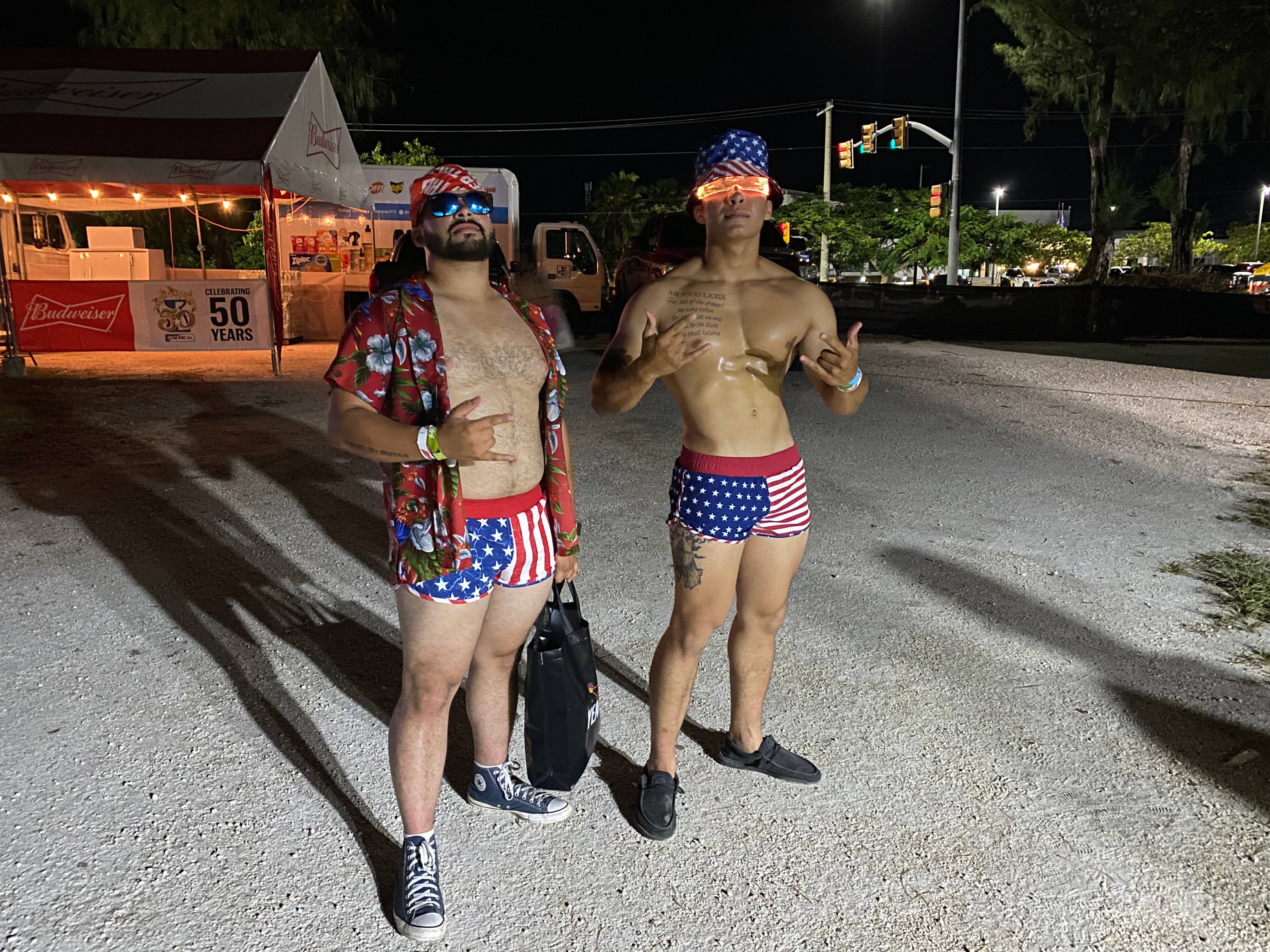 Axel Munch and Anthony Colon said it was a party in the USA at EIF Saipan. 